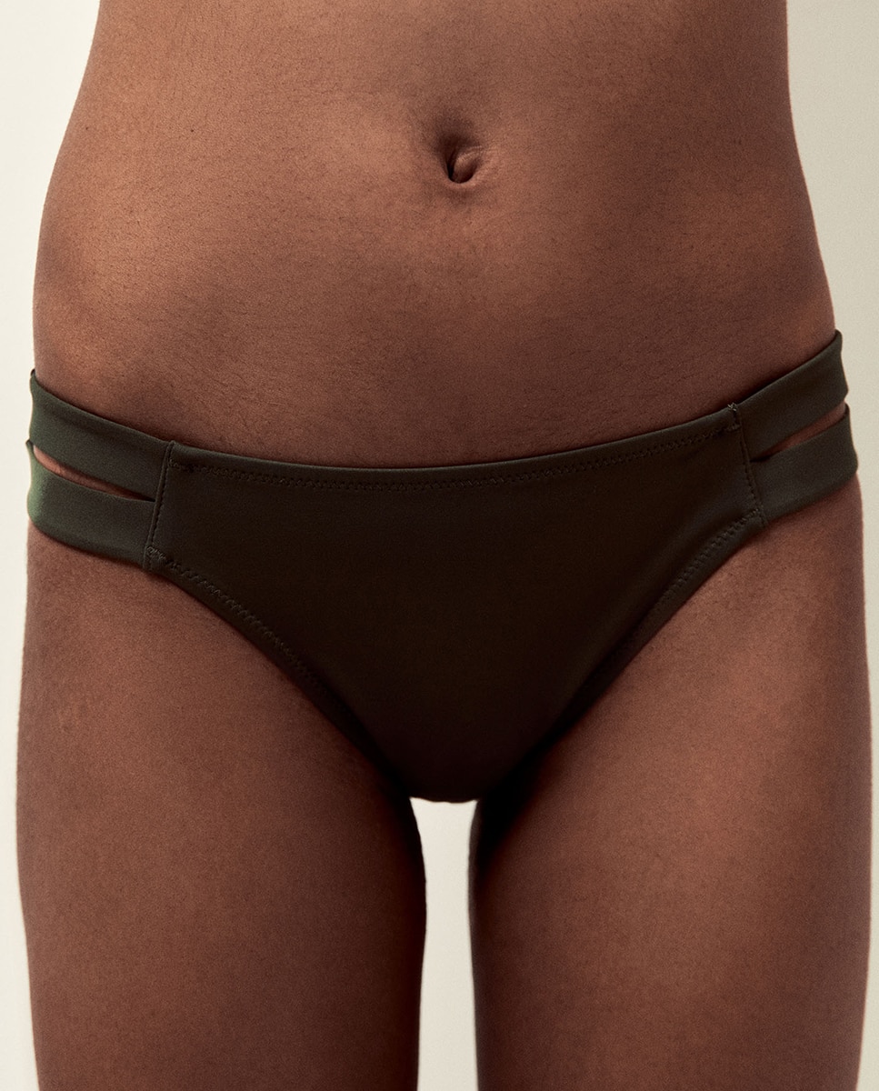 Cueca Lisa Dupla Caqui-2