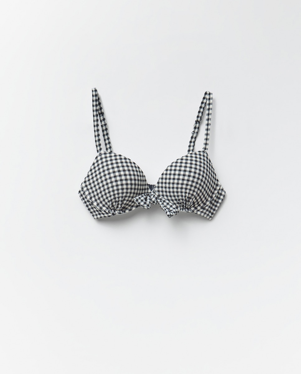 Top Vichy Push-Up Preto-5