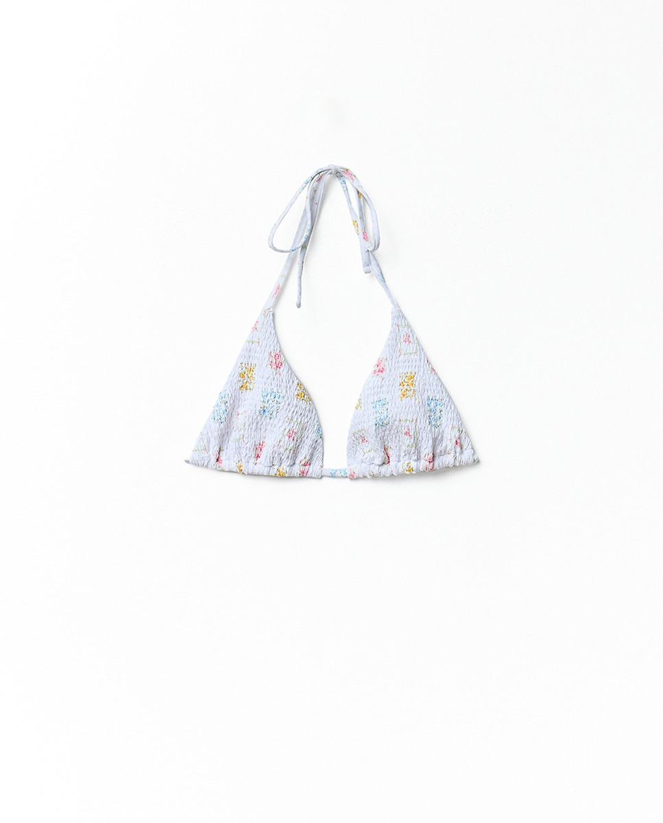 Top com Estampado Triangular Multicolor-4