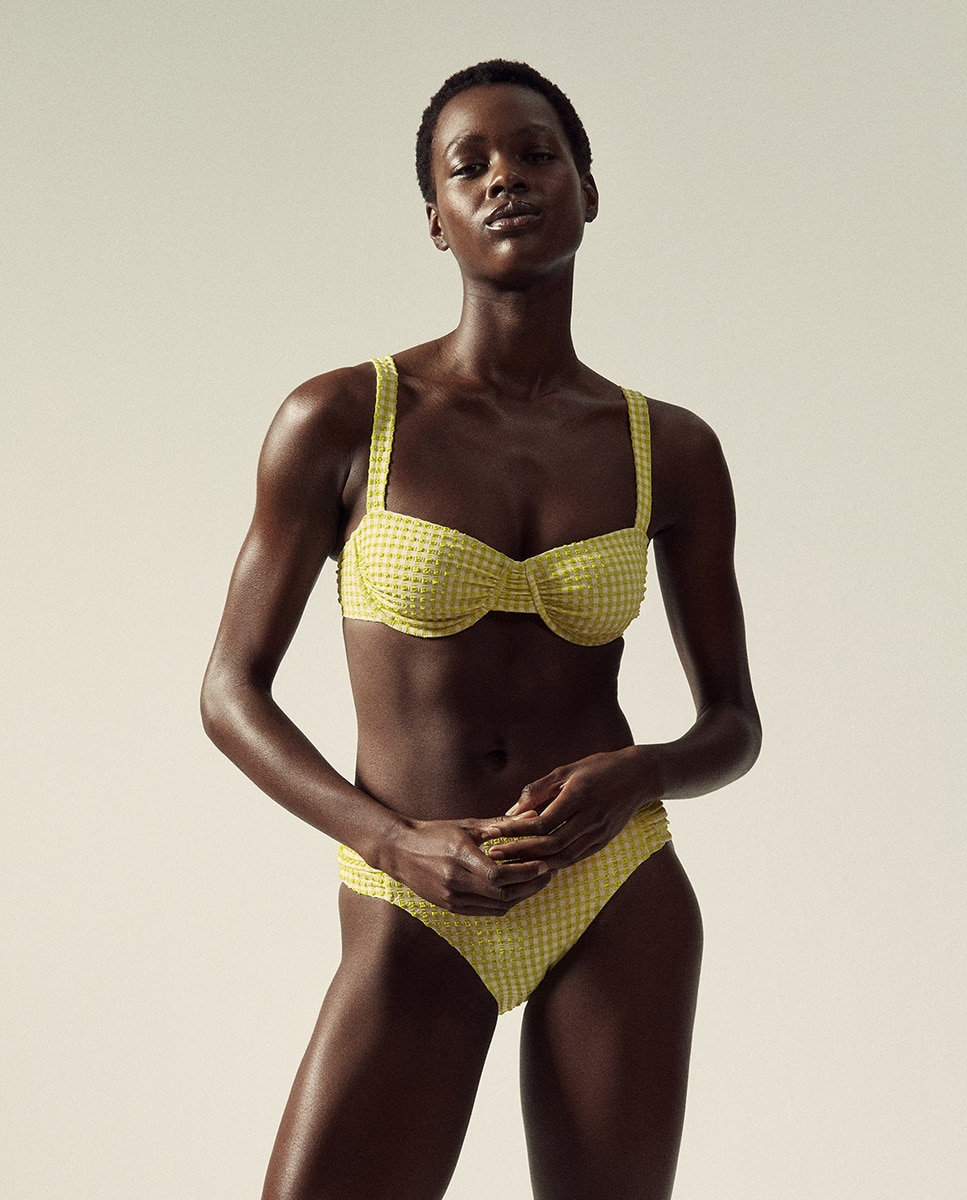Top com vichy Amarelo-3