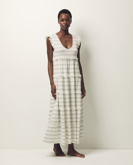 Imagen 0 de Vestido largo rayas