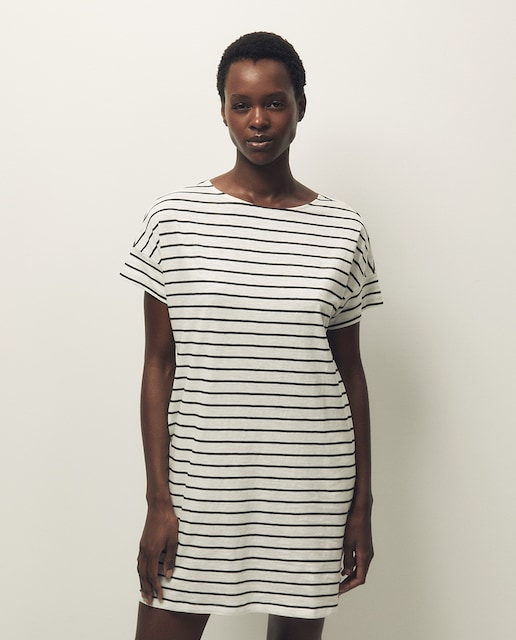 Imagen 0 de Vestido corto rayas