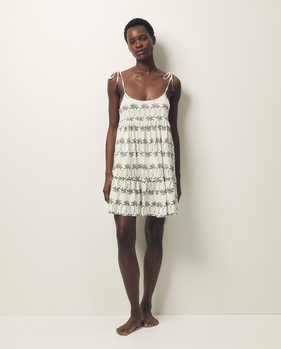 Imagem 0 de Vestido curto estampado