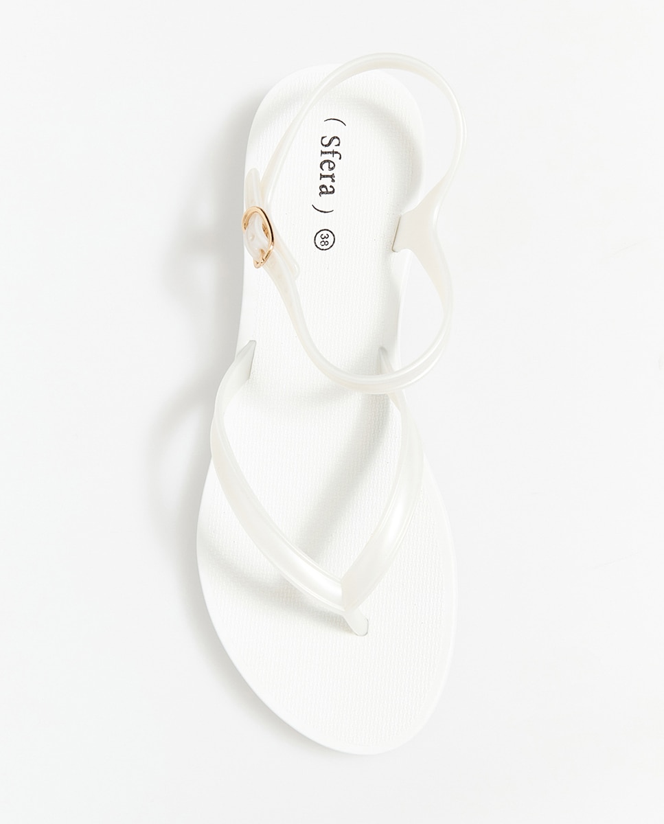 Chinelos com Pulseira Branco-2