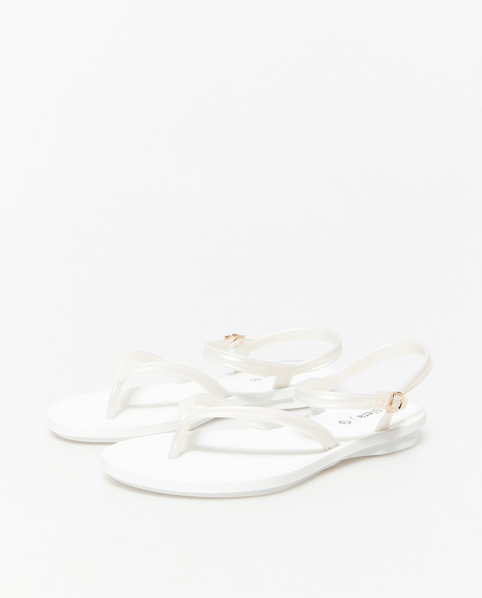 Chinelos com Pulseira Branco-3