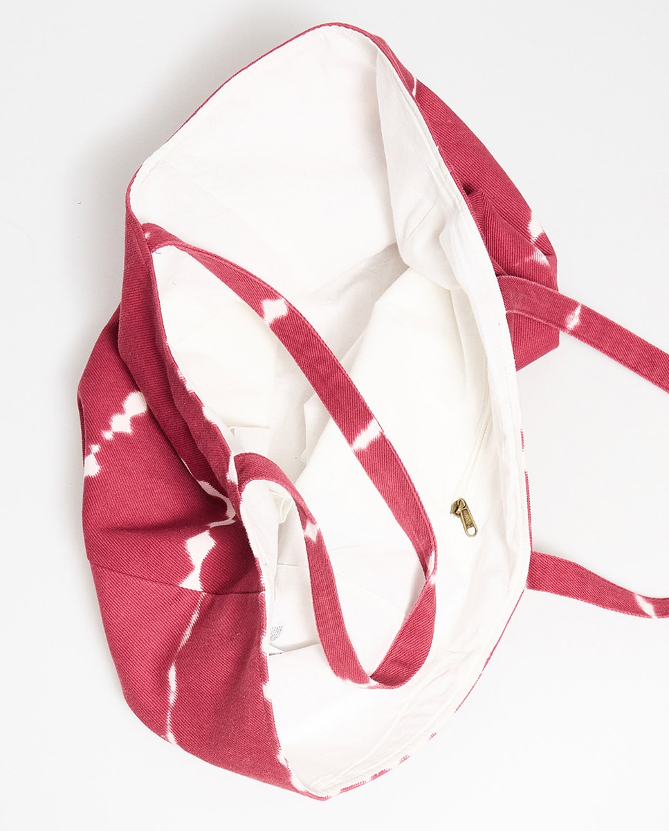 Mala às Riscas Tie Dye Rosa-4