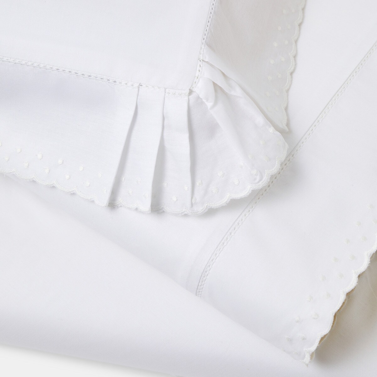 Juego de sábanas Cotton Juice Baby Home Clásico 3 piezas Plumeti (disponible en varias medidas) - Blanco Blanco-2