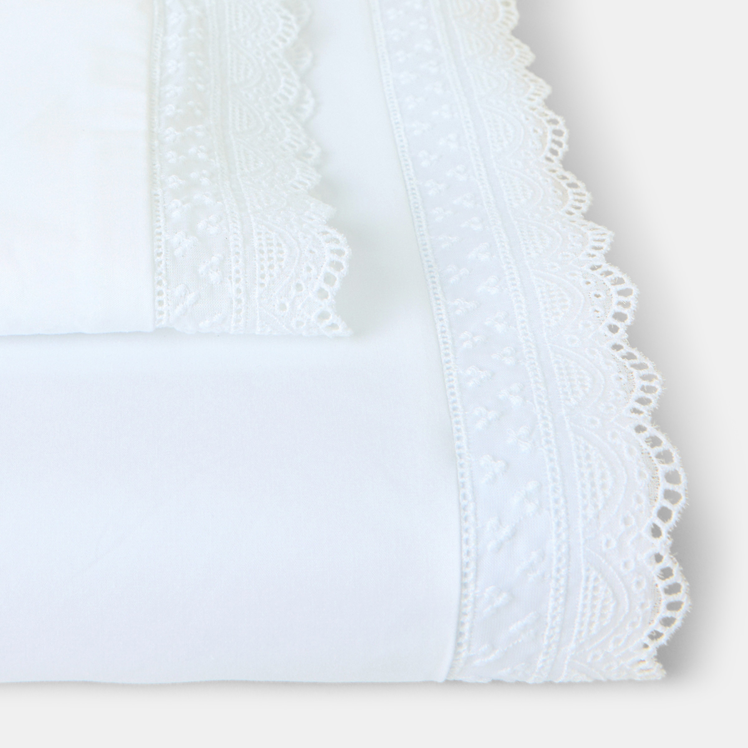 Cotton Juice Baby Home - Juego de sábanas Cotton Juice Baby Home Newborn 2 piezas tira bordada.