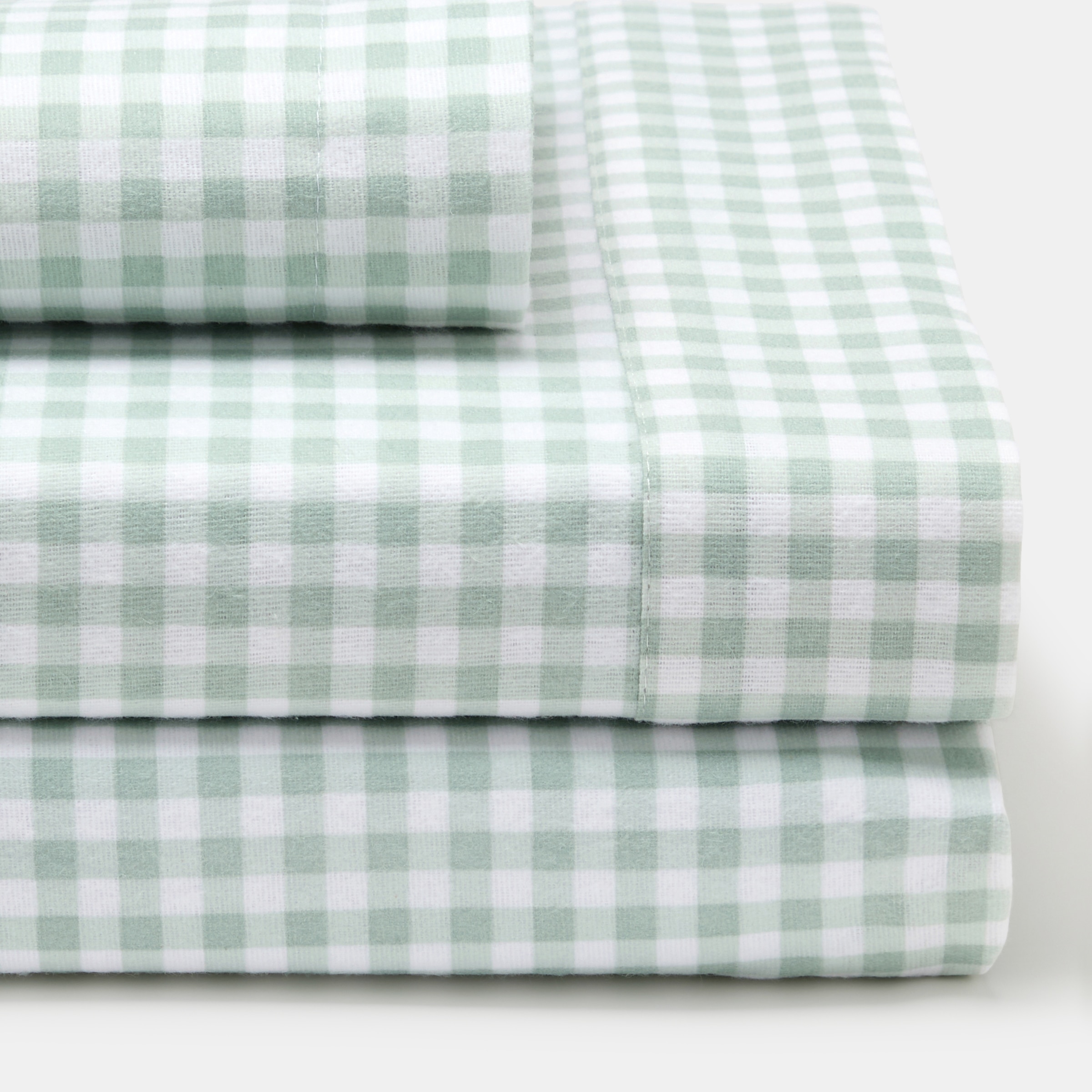 Juego de sábanas Cotton Juice Baby Home Amore franela 3 piezas estampada Vichy (disponible en varias medidas) - Verde Verde-1