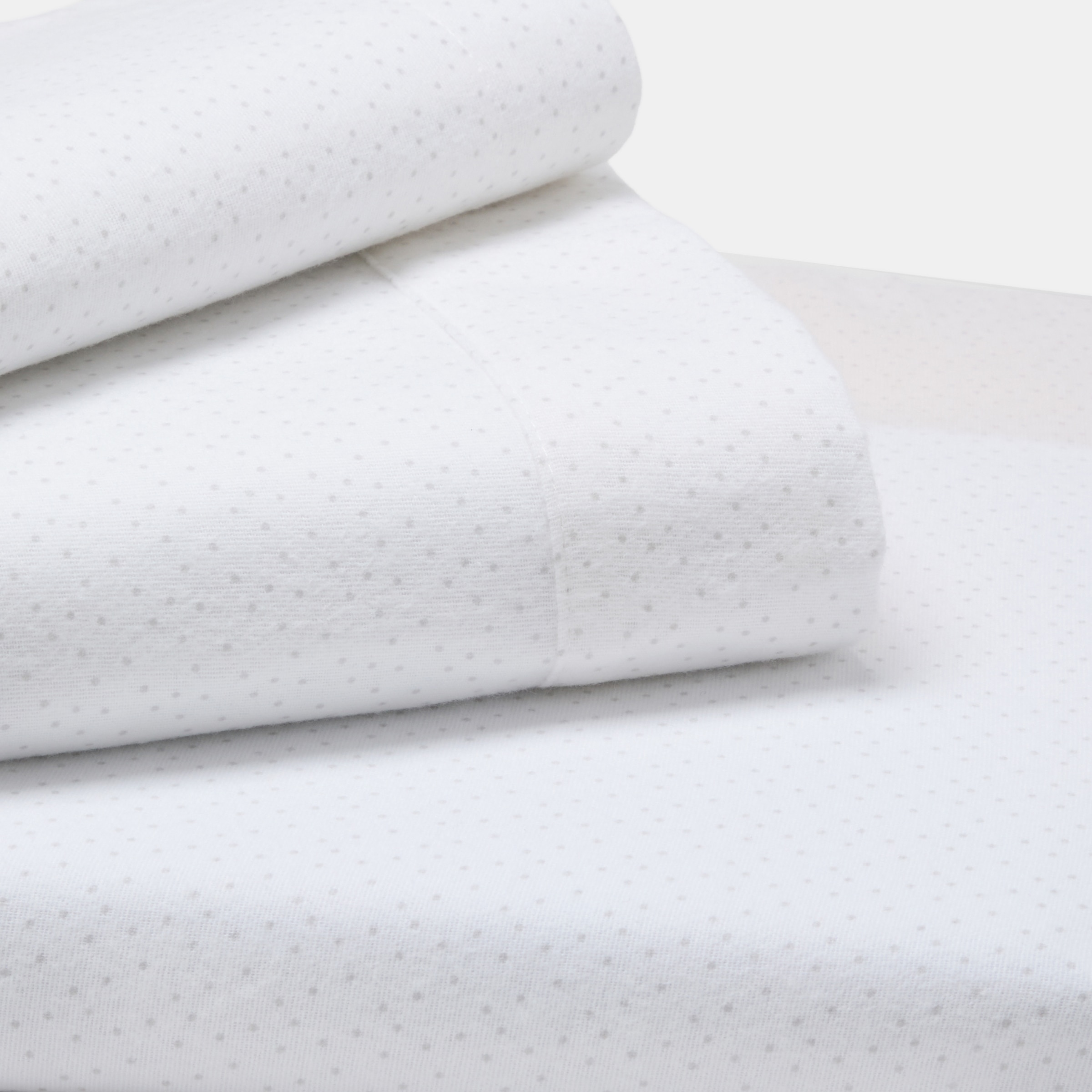 Juego de sábanas Cotton Juice Baby Home Básico franela 3 piezas estampada Puntitos (disponible en varias medidas) - Gris claro Gris claro-2