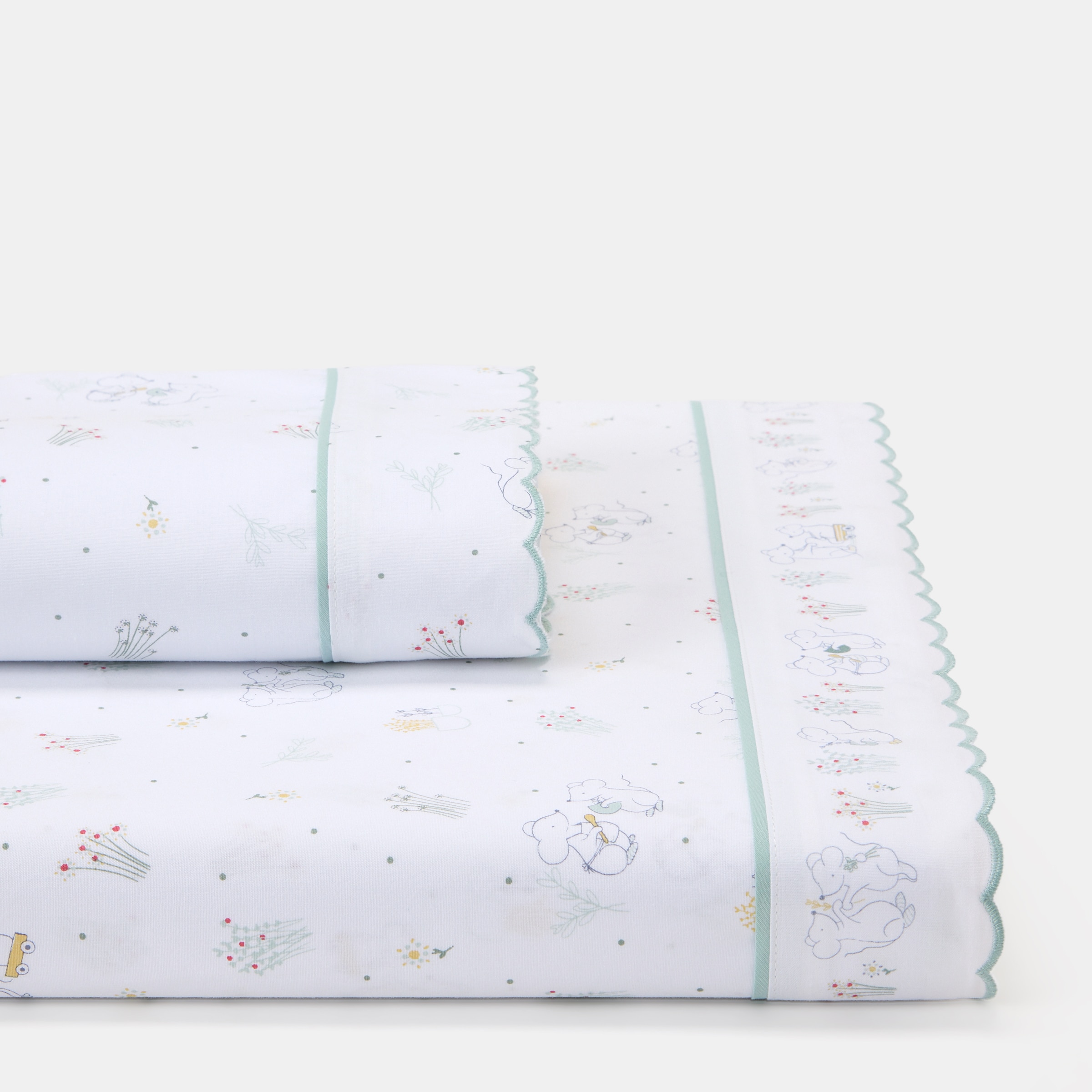 Imagem 0 de Jogo de lençóis de 2 peças Cotton Juice Baby Home coleção Sésamo (disponível em vários tamanhos)