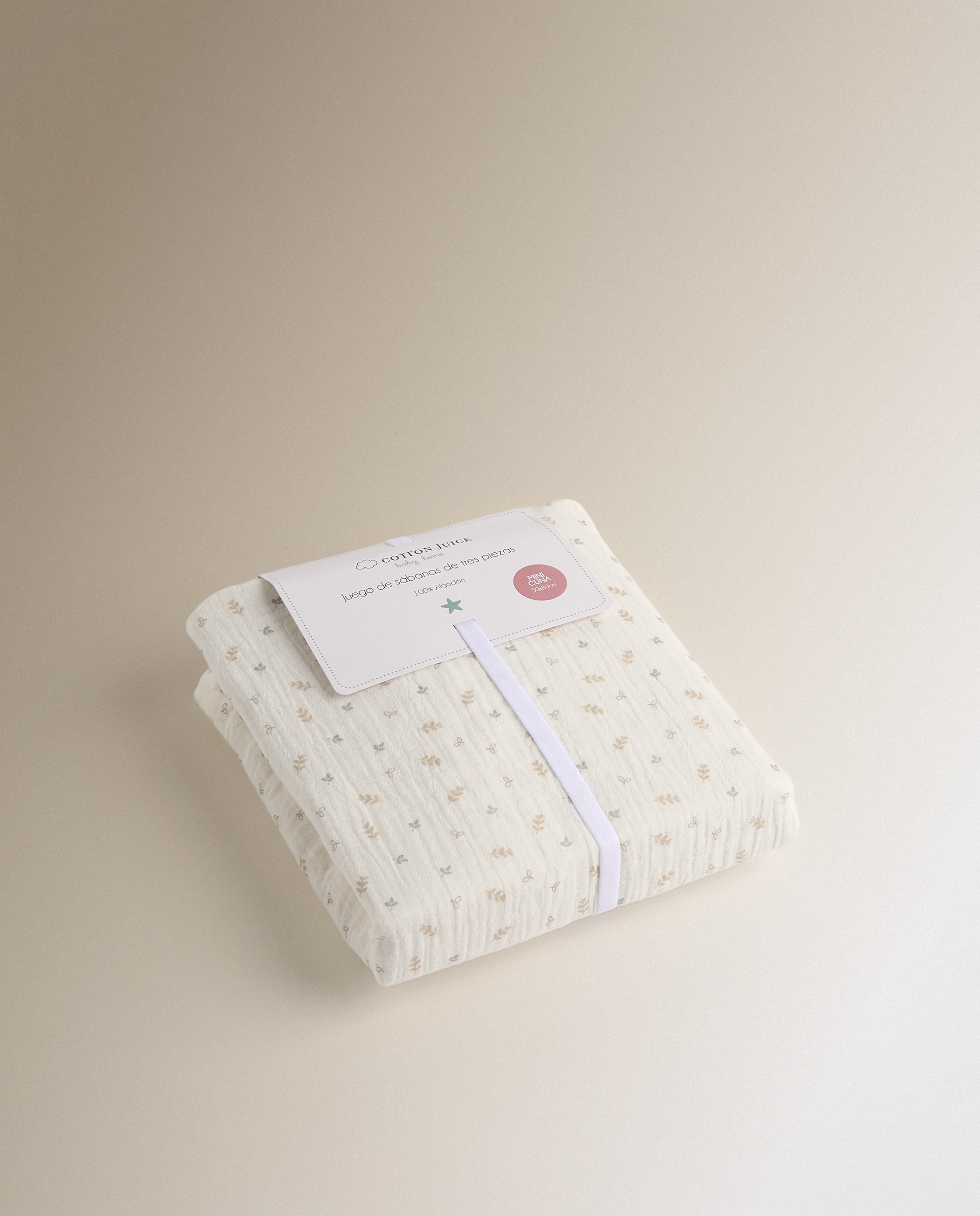 Conjunto de Lençóis de 3 Peças Petit Silvestre Natural-4