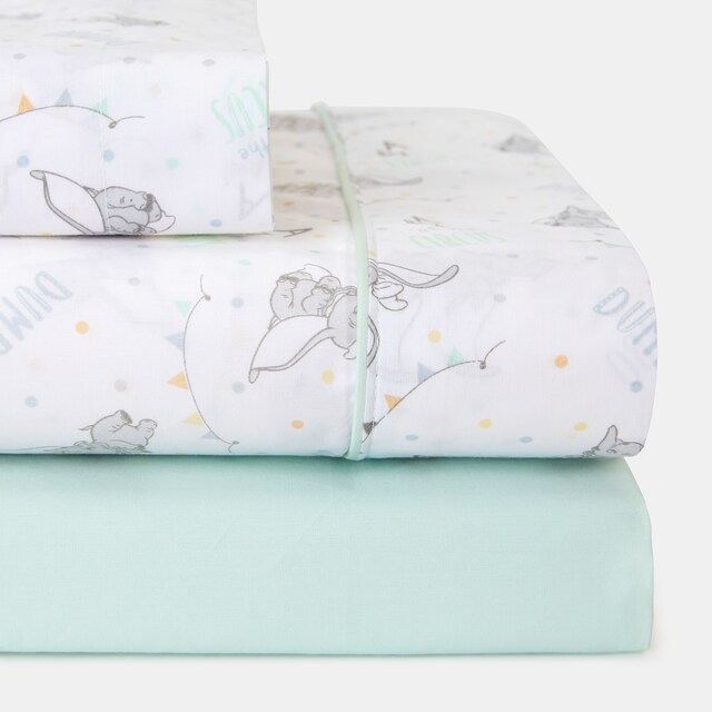 Juego de sábanas Disney Baby Dumbo 3 piezas estampadas (disponible en varias medidas)