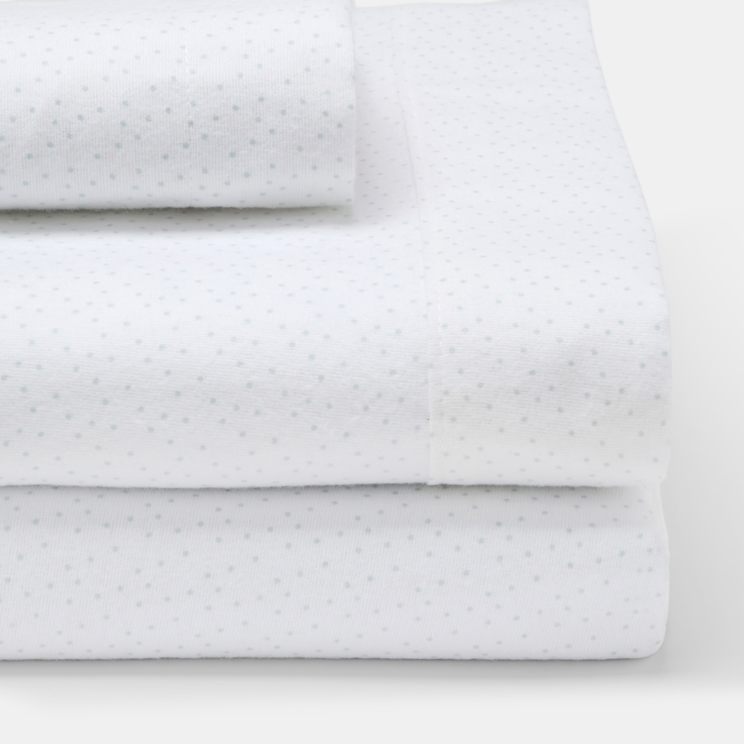 Juego de sábanas Cotton Juice Baby Home Básico franela 3 piezas estampada Puntitos (disponible en varias medidas) - Azul celeste Azul celeste-1