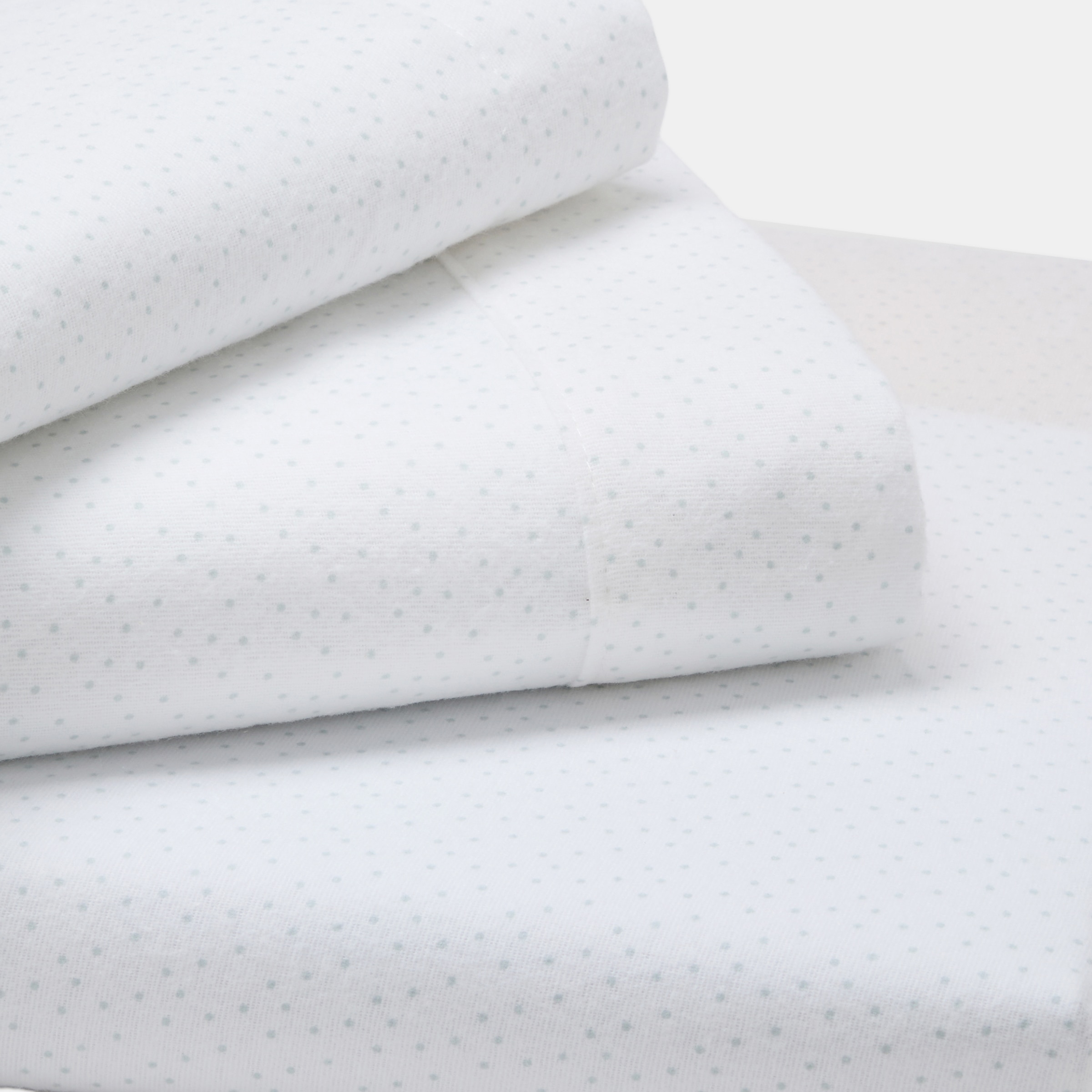 Juego de sábanas Cotton Juice Baby Home Básico franela 3 piezas estampada Puntitos (disponible en varias medidas) - Azul celeste Azul celeste-2