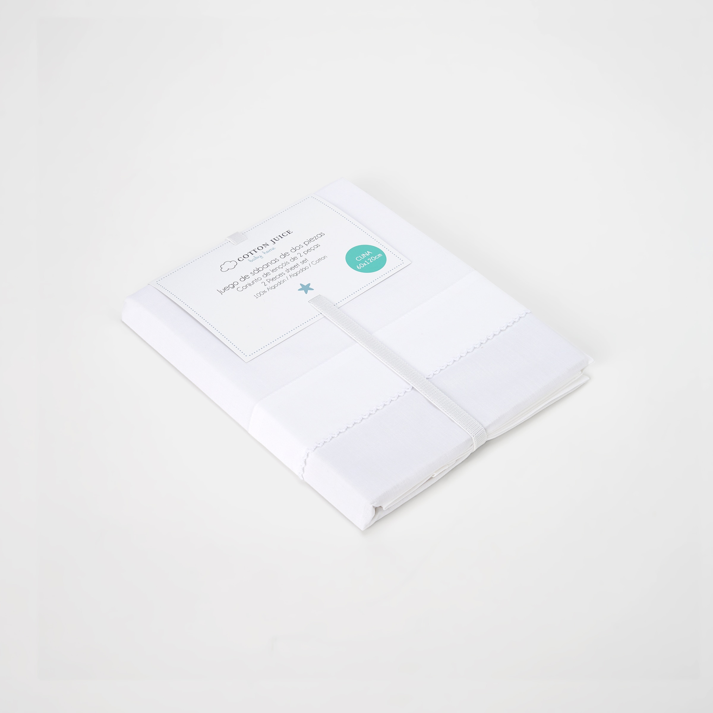 Conjunto de Lençóis Básicos Picareta - 2 Peças (Disponível em Várias Medidas) Branco-3