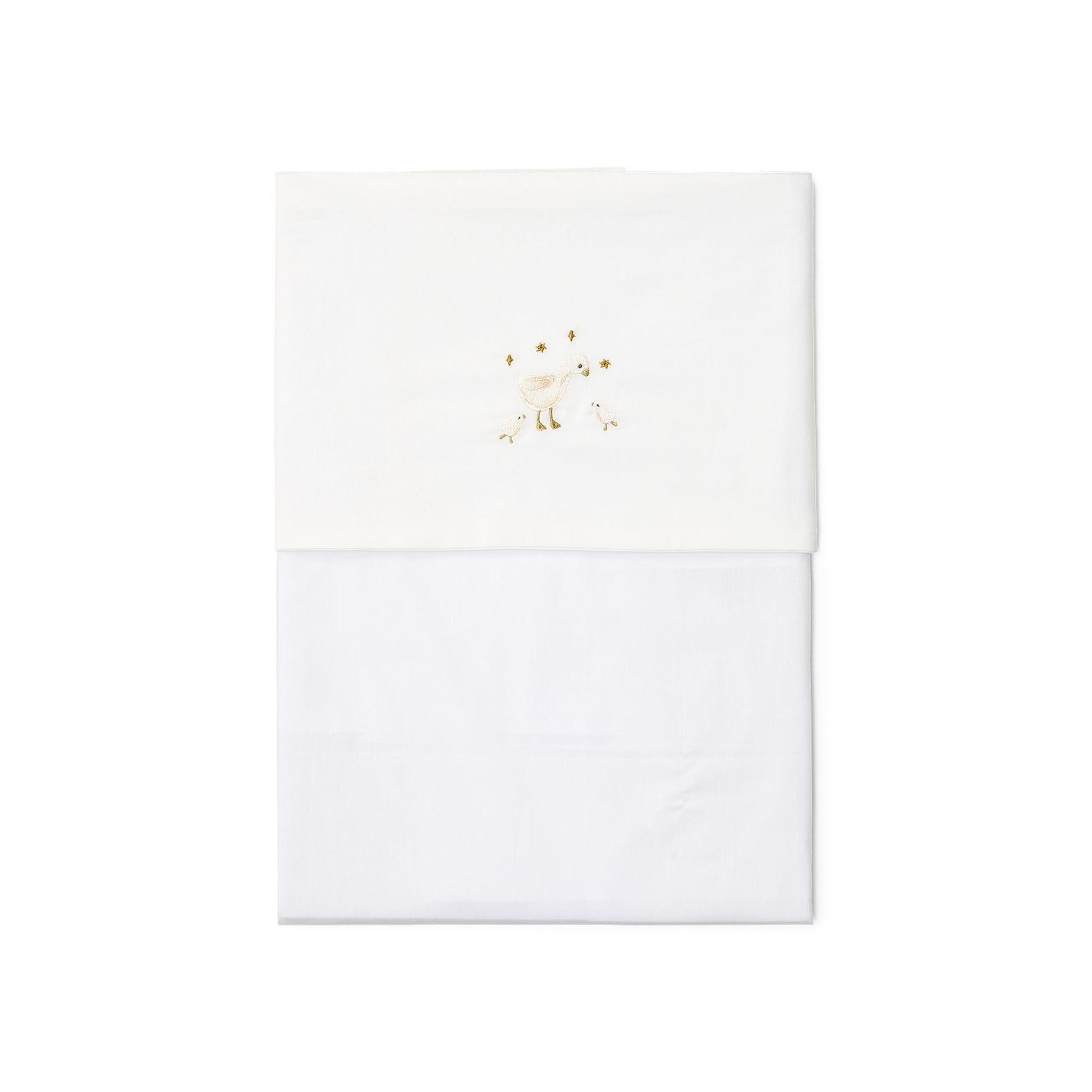 LITTLE DUTCH - Sábana Little Dutch bordada Newborn Naturals.
