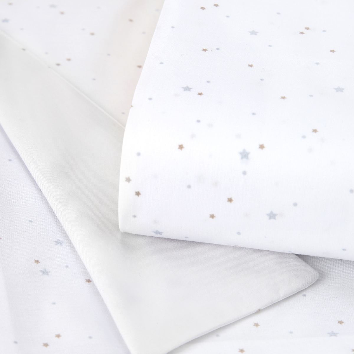 Capa de Edredão Reversível Básico 2 Peças Estrelas (Disponível em Várias Medidas) Cinzento-2