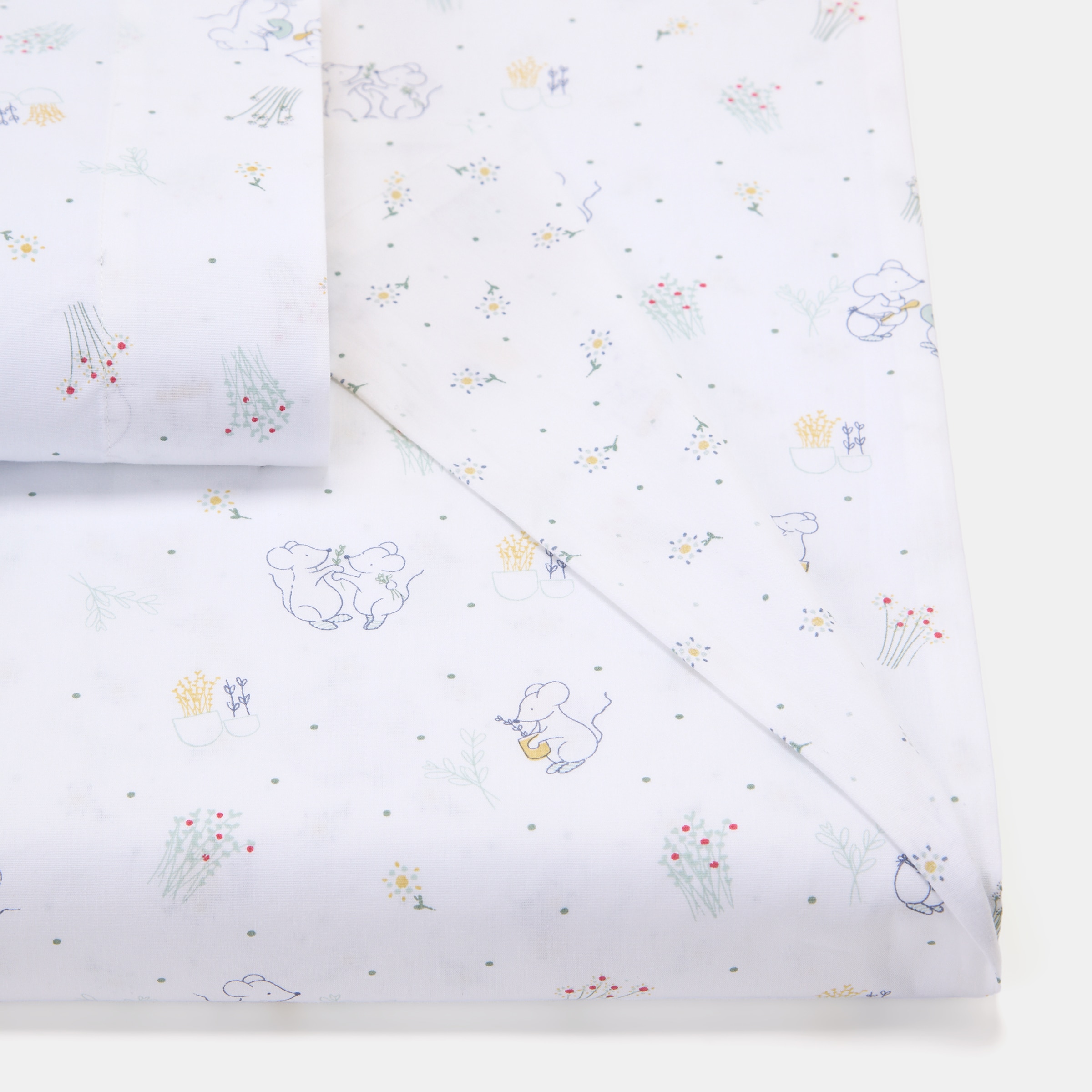 Cotton Juice Baby Home - Juego de Funda nórdica 2 piezas Cotton Juice Baby Home colección Sésamo (disponible en varias medidas).