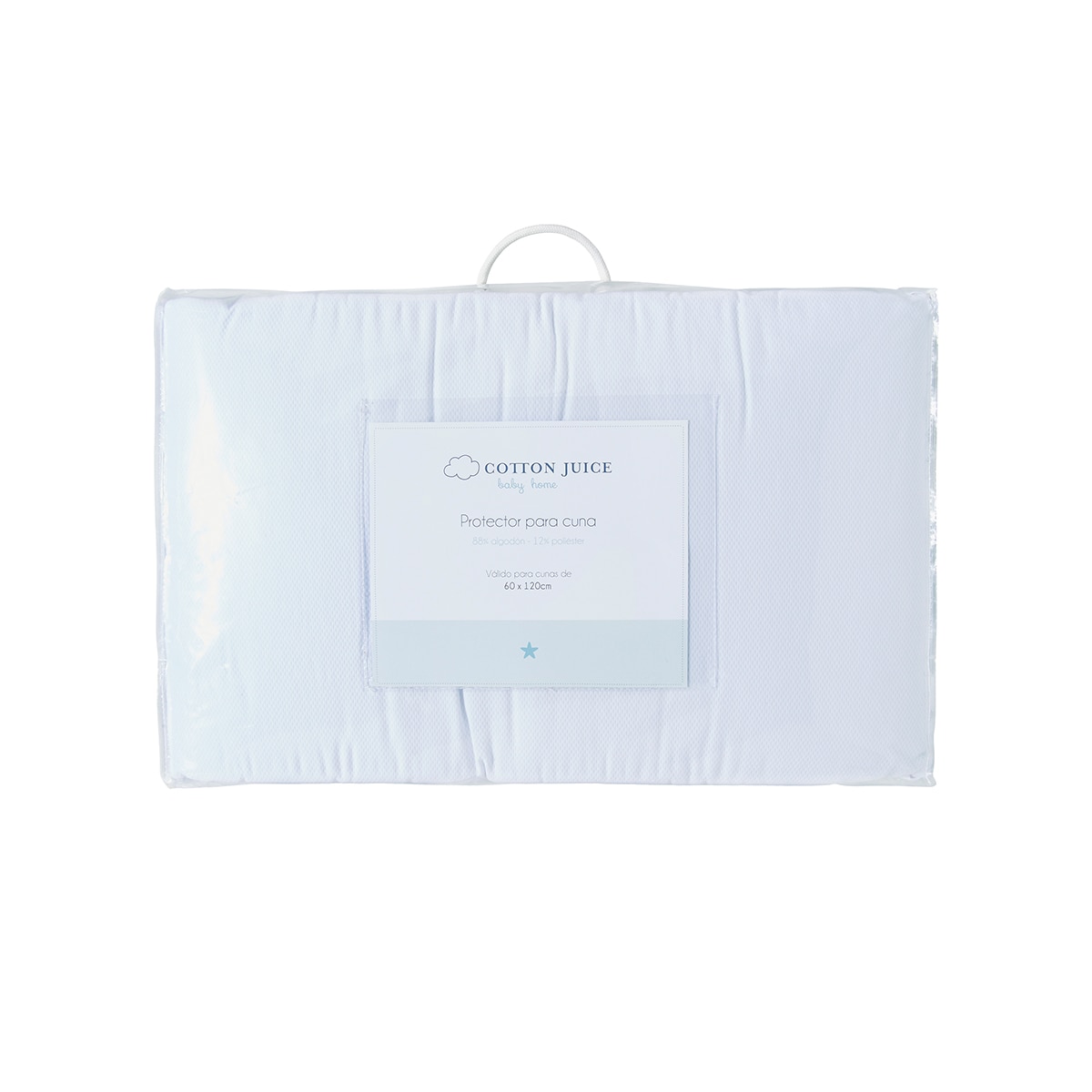 Bumper Cotton Juice Baby Home Clásico 40*180cm piqué - Blanco Blanco-2