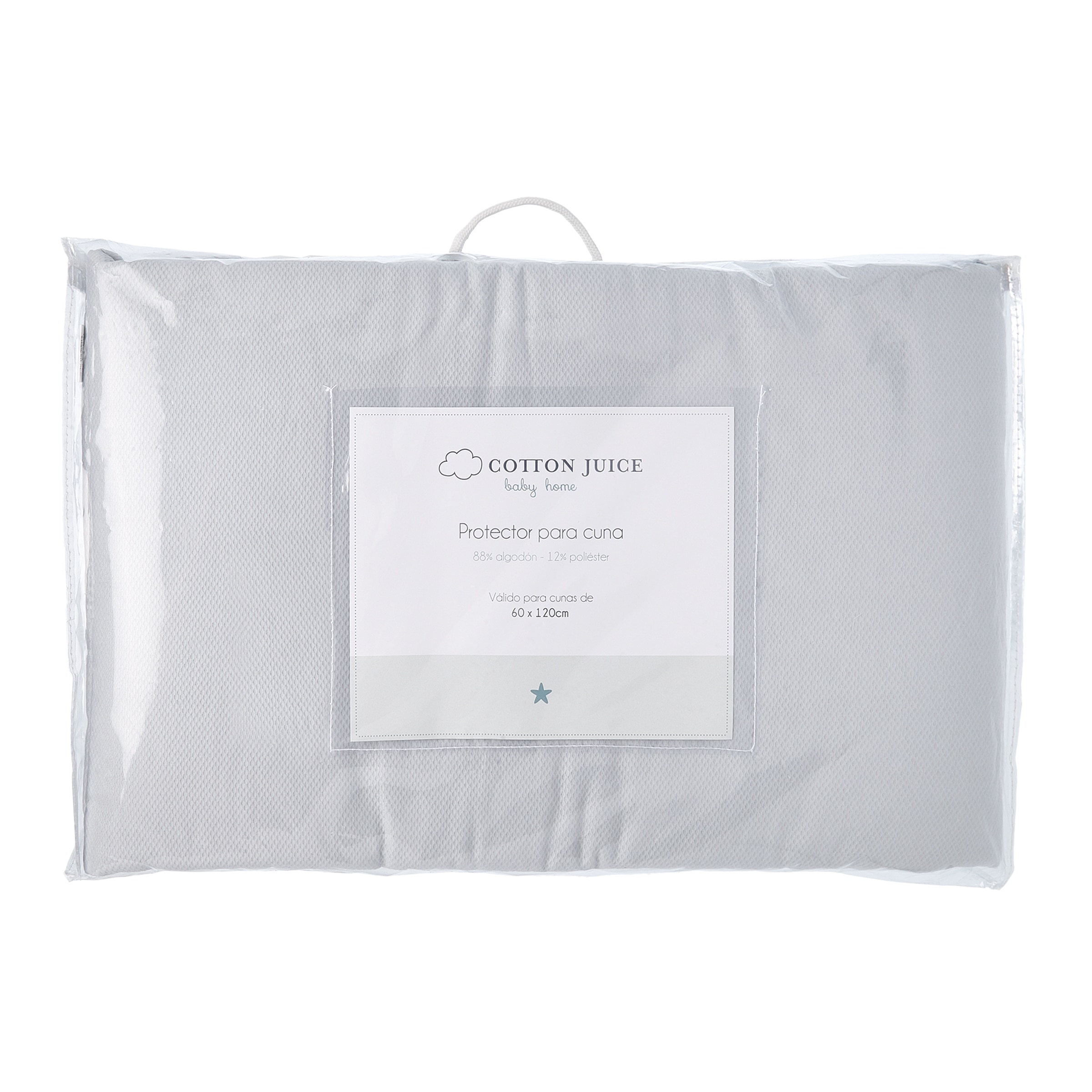 Bumper Cotton Juice Baby Home Clásico 40*180cm piqué - Gris Gris-3