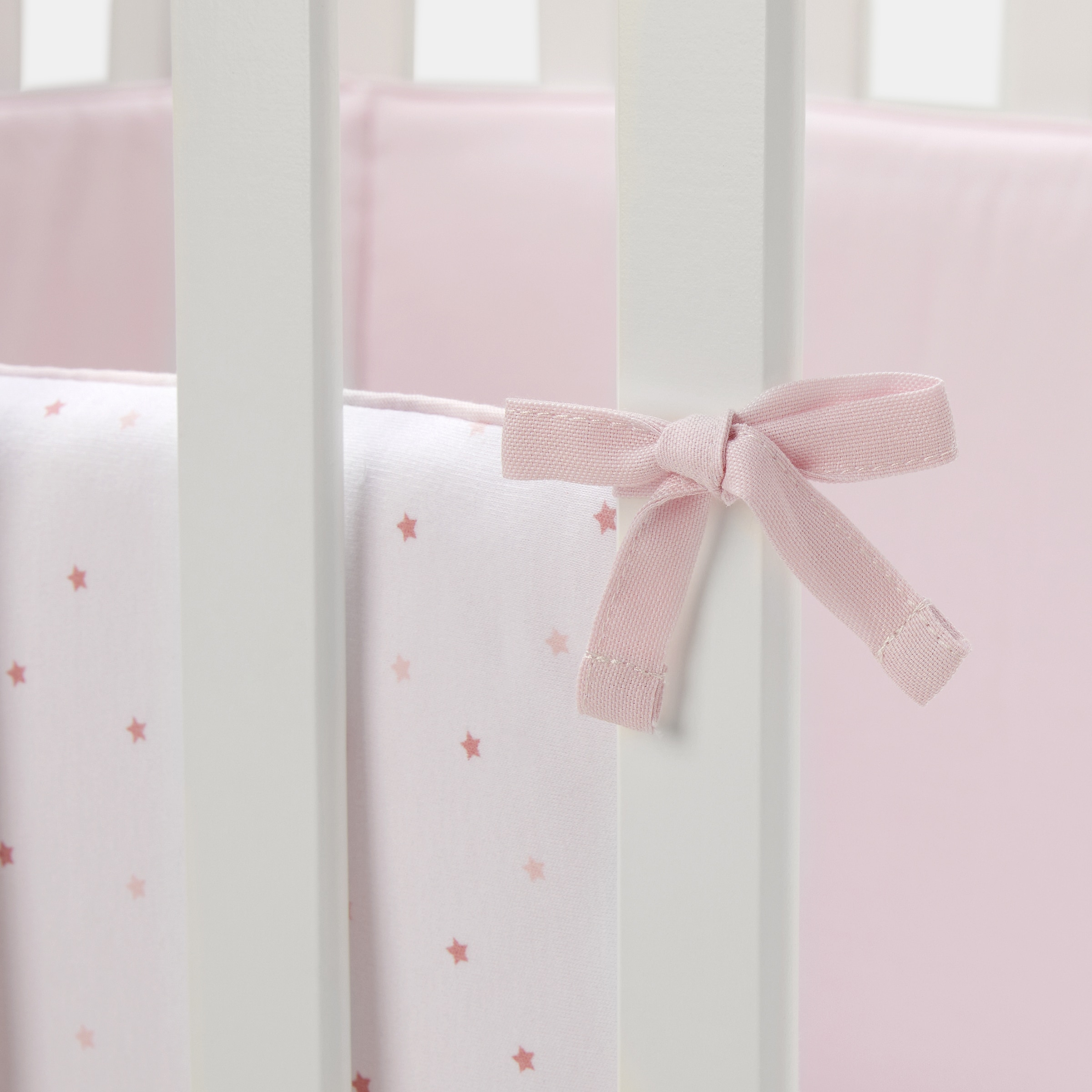 Bumper Cotton Juice Baby Home Básico 40*180cm estrellas - Rosa Rosa-3