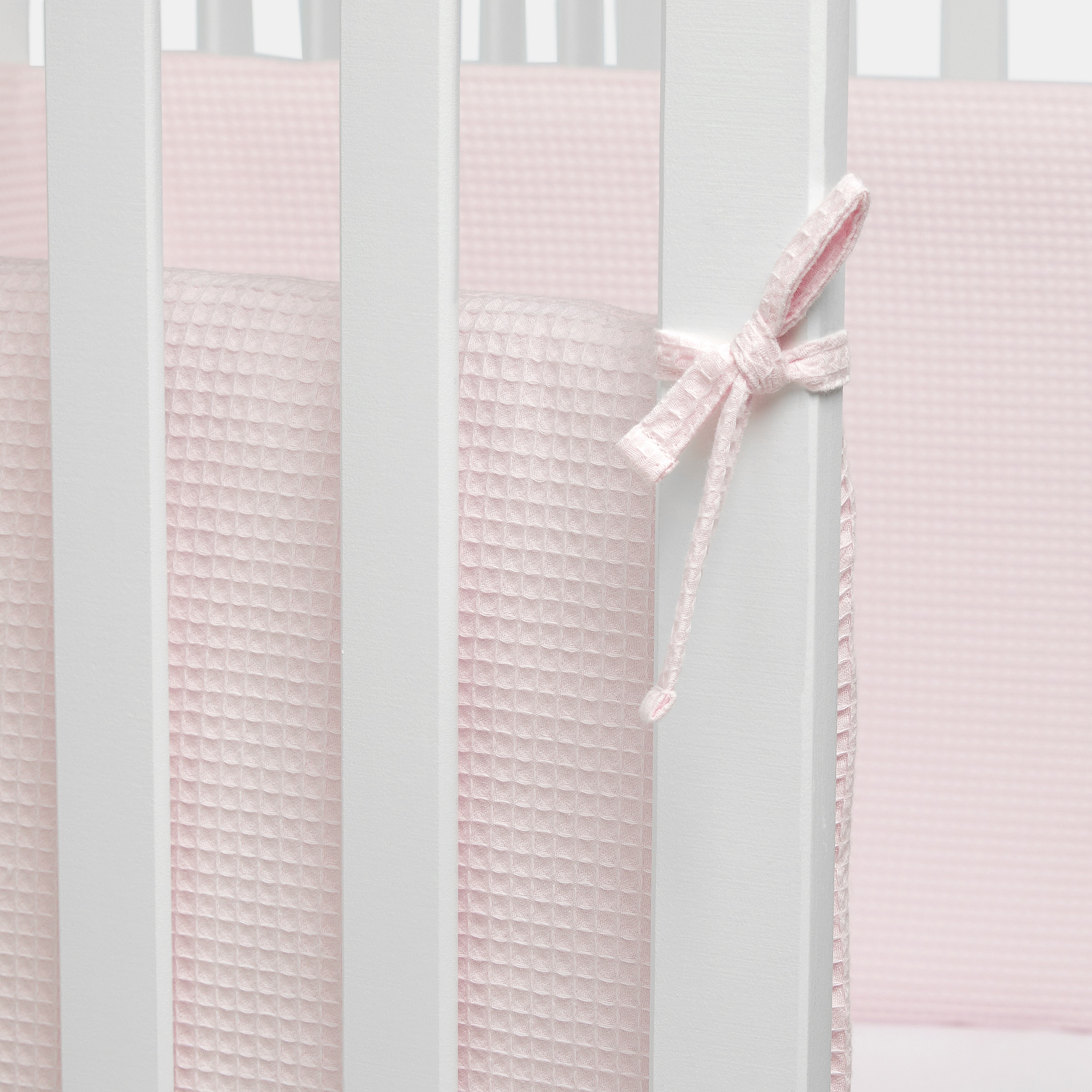 Bumper Cotton Juice Baby Home Básico 40*180cm waffle - Rosa Rosa-3