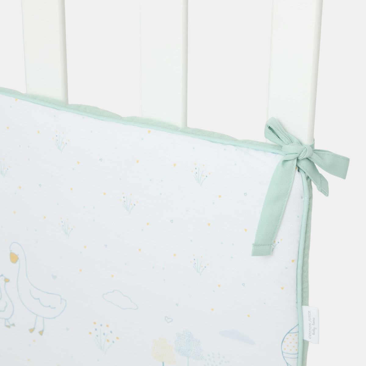 Bumper Amore Gansos - 30*180 cm Verde Sálvia-2