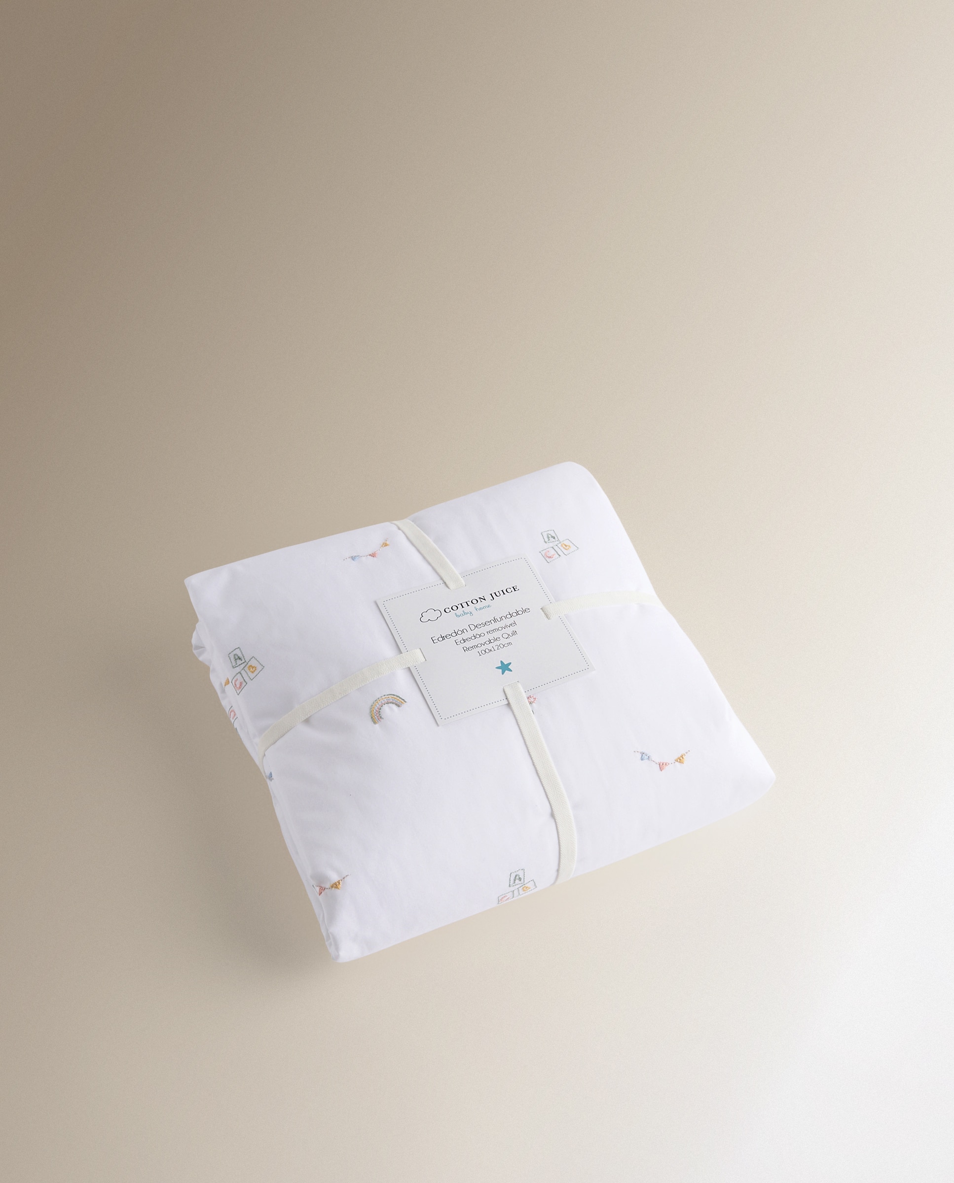 Edredón Relleno Cotton Juice Baby Home Clasico desenfundable bordado alta canastilla - Multicolor Multicolor-3