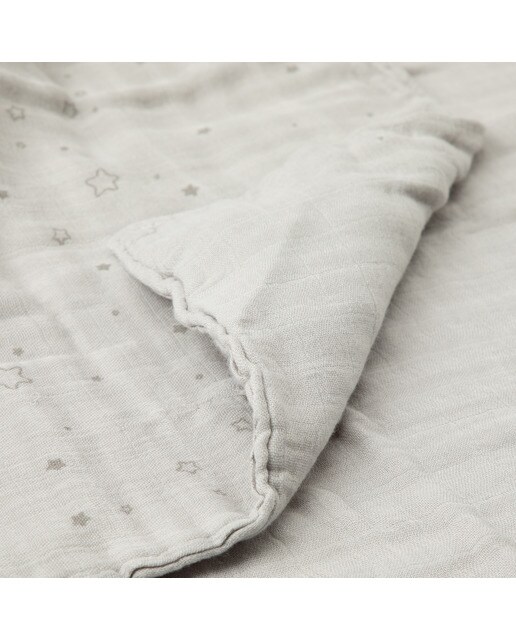 Colcha Cotton Juice Baby Home Básico 120*105cm 6 capas bamboo estrellas - Gris Gris-2