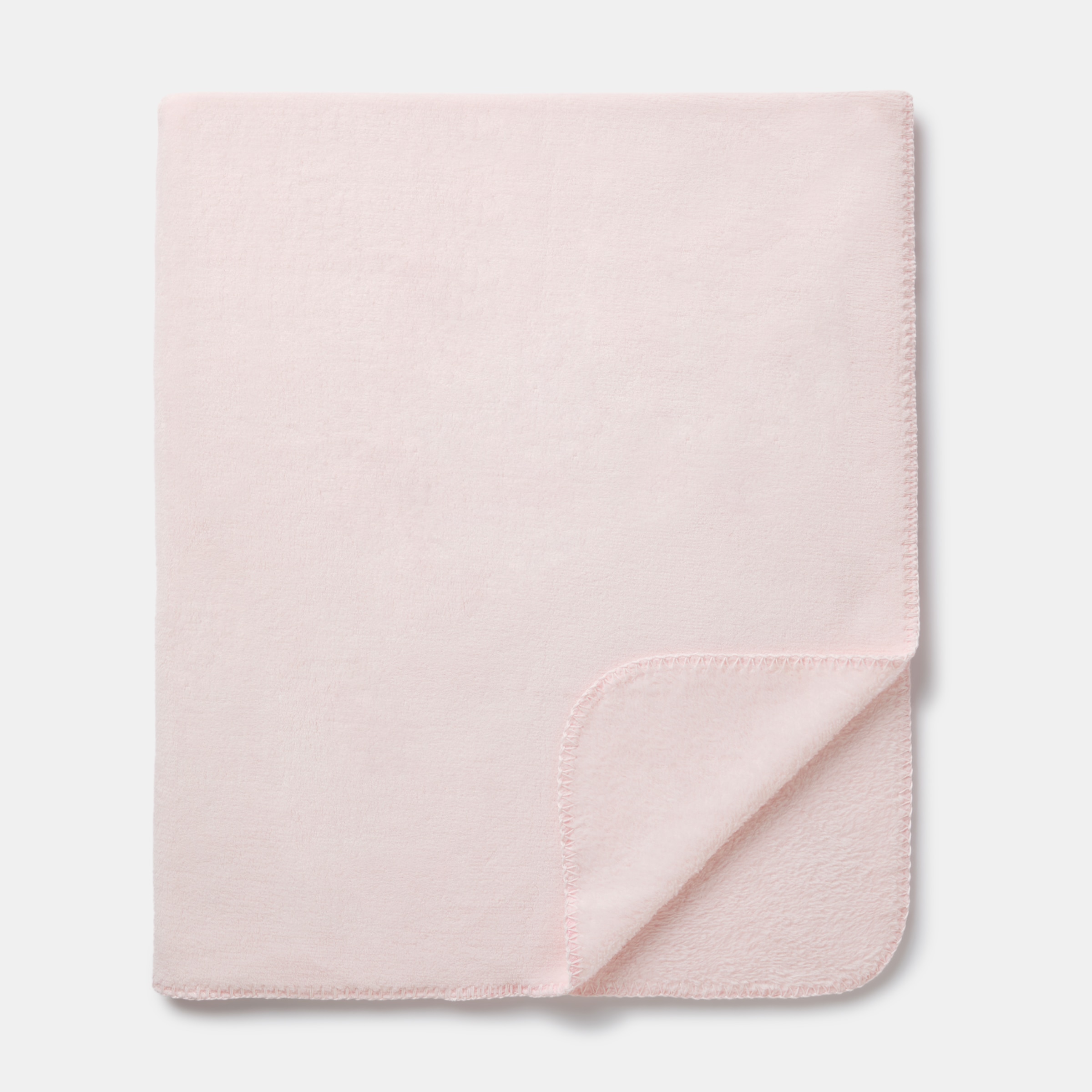 Manta Básica 70*100 cm Lisa Coral Fleece Rosa-1