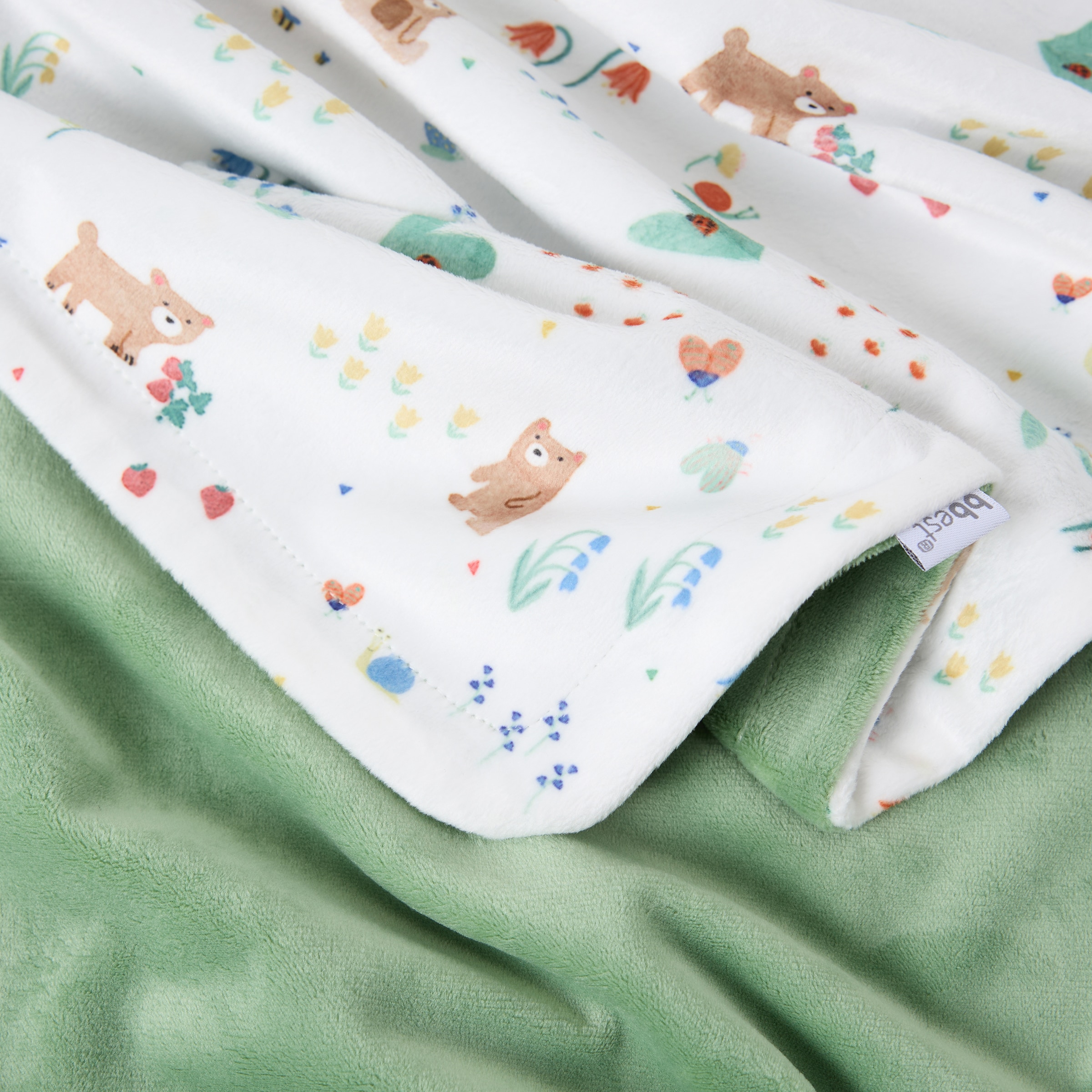 Manta microveludo Bbest coleção Little Bugs estampada Multicolor-2