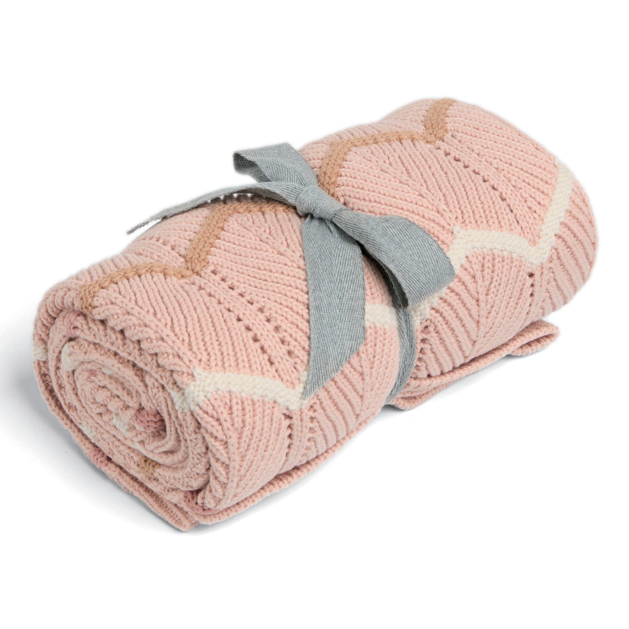 Imagen 4 de Manta tejida Mamas & Papas Wildflower - Rosa Rosa