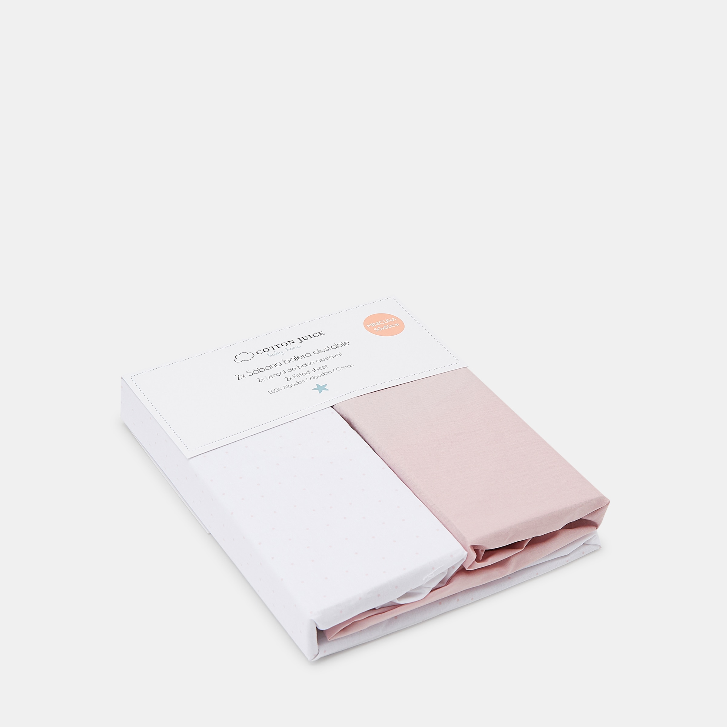 Conjunto de Lençóis de Baixo Ajustáveis Bosque Flores - Pack de 2 (Disponível em Várias Medidas) Rosa-5