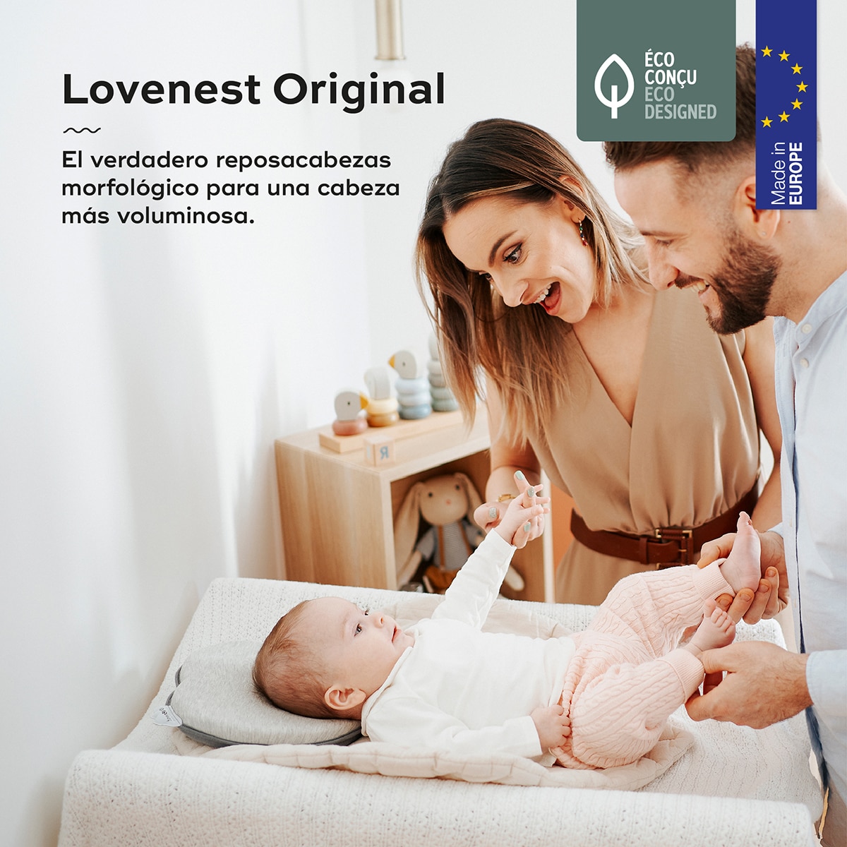 Imagen 3 de Cojín Anatómico Babymoov Lovenest Original - Gris Gris
