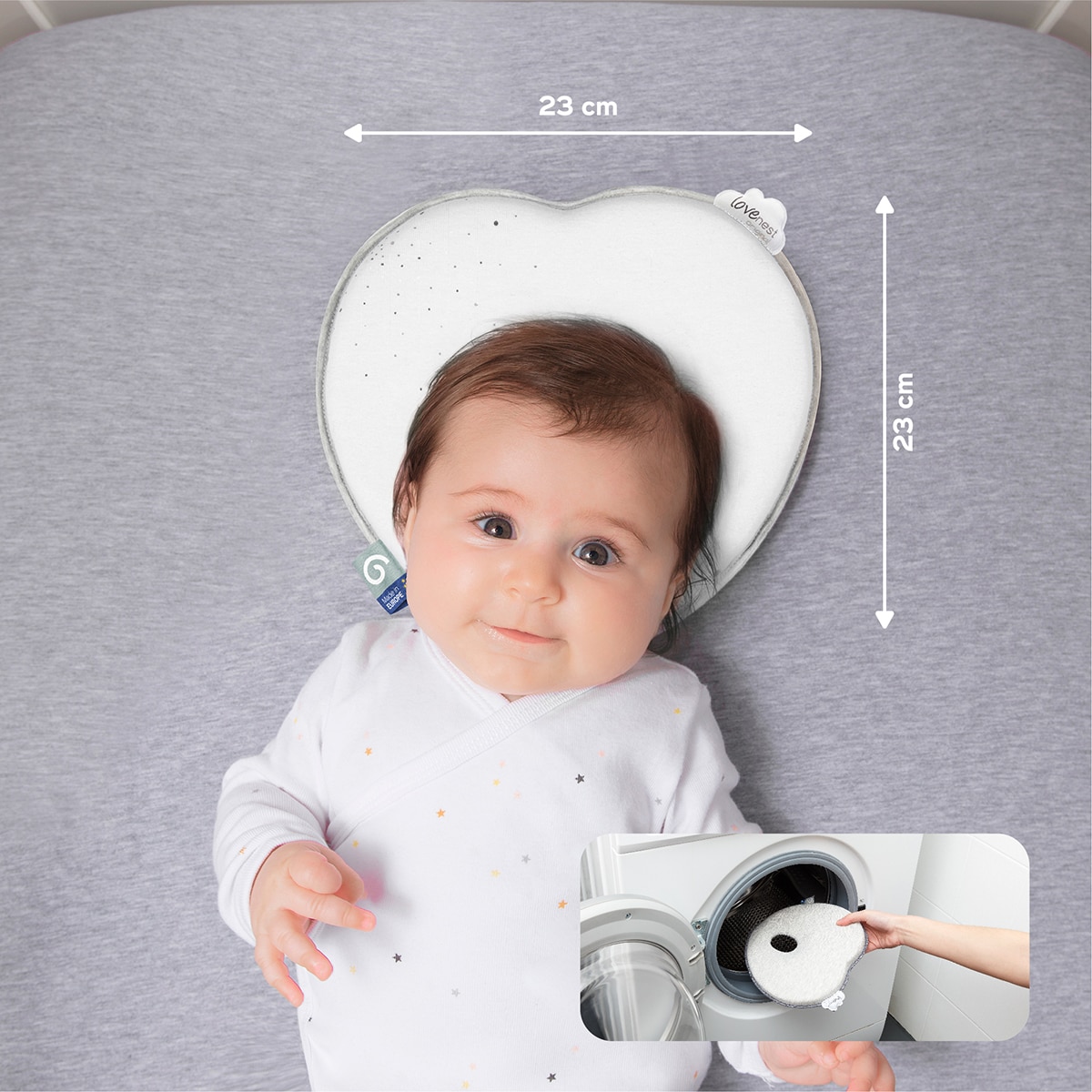 Imagen 7 de Cojín Anatómico Babymoov Lovenest Original - Blanco Blanco