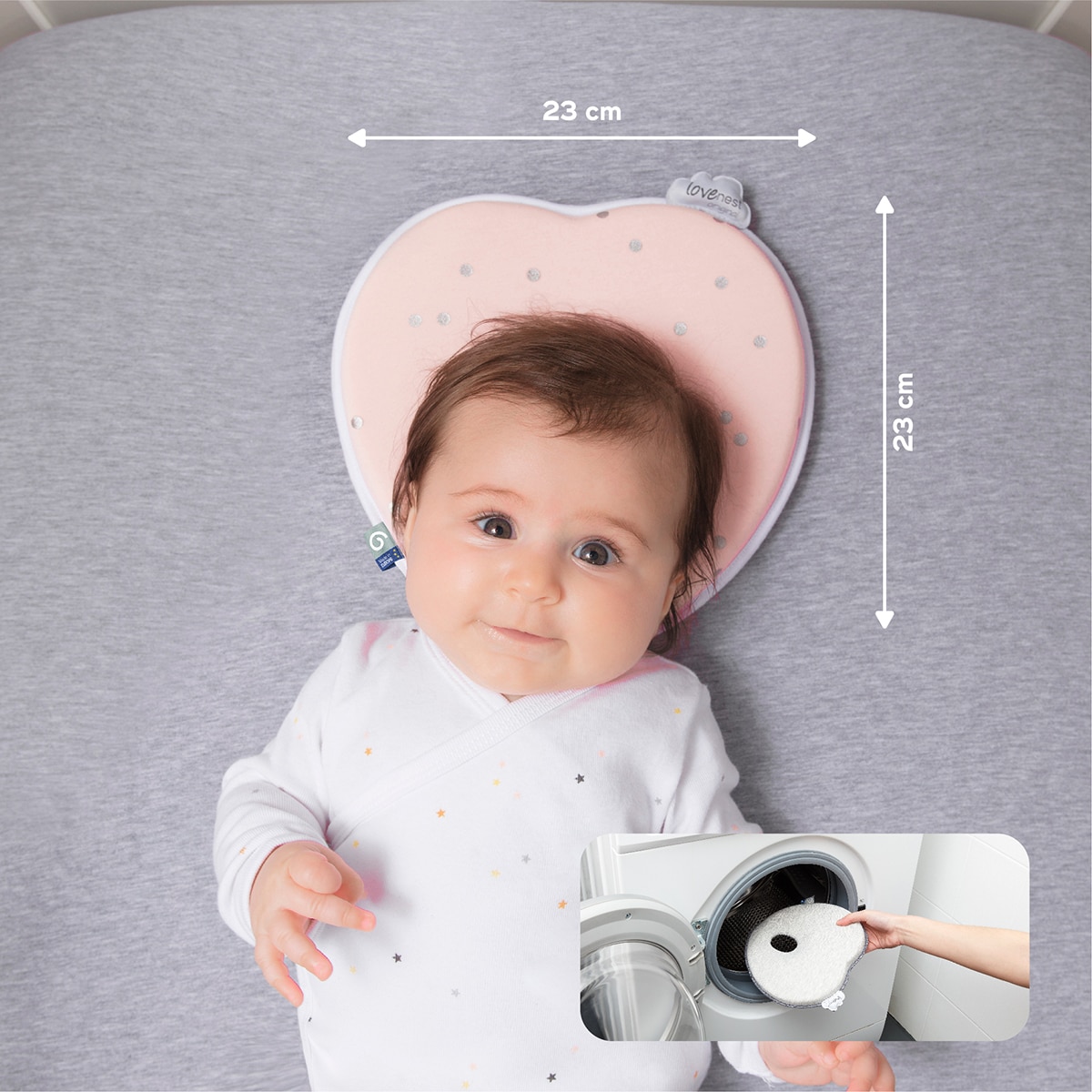 Cojín Anatómico Babymoov Lovenest Original Rosa claro Rosa claro-7