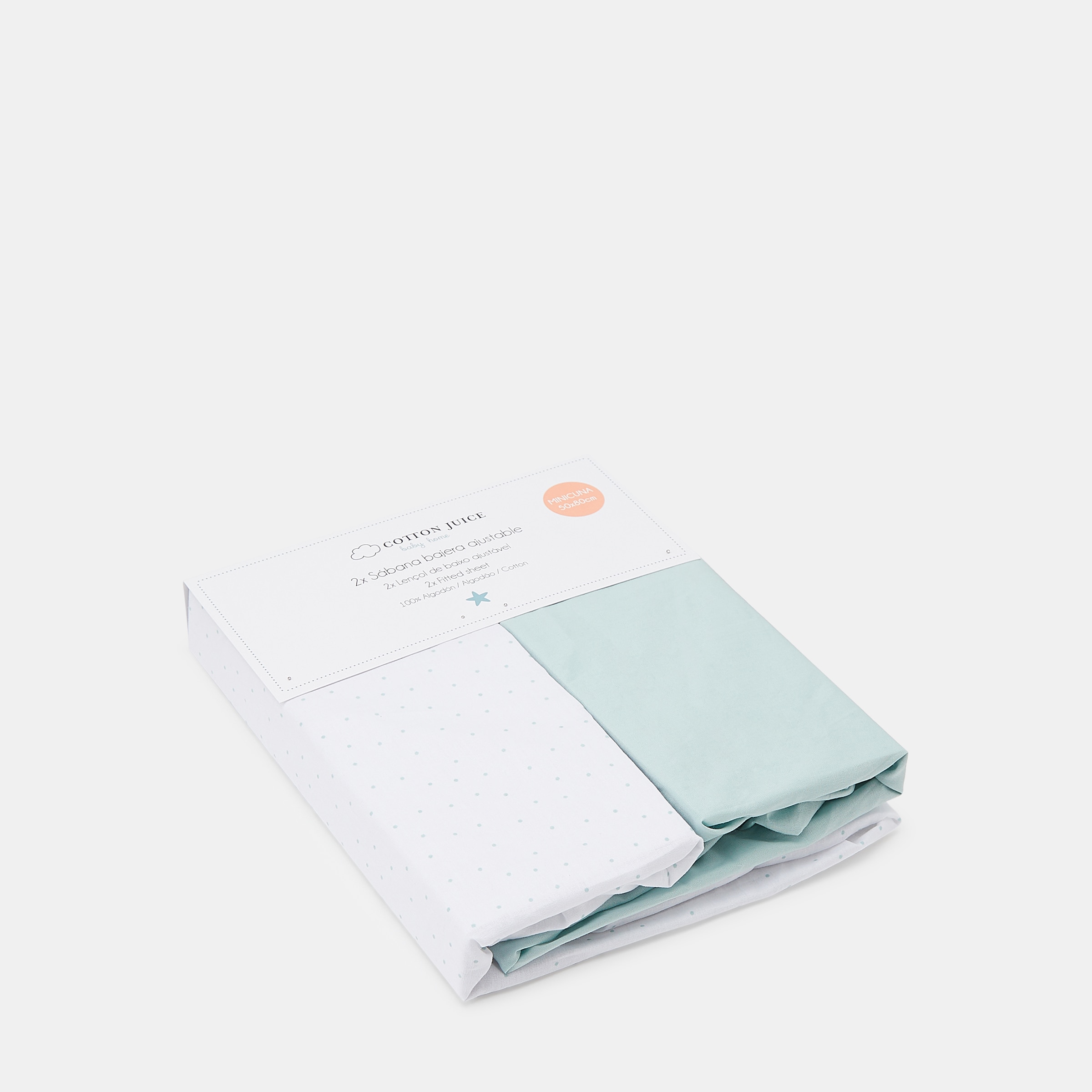 Conjunto de Lençóis de Baixo Ajustáveis - Pack de 2 (Disponível em Várias Medidas) Verde-3