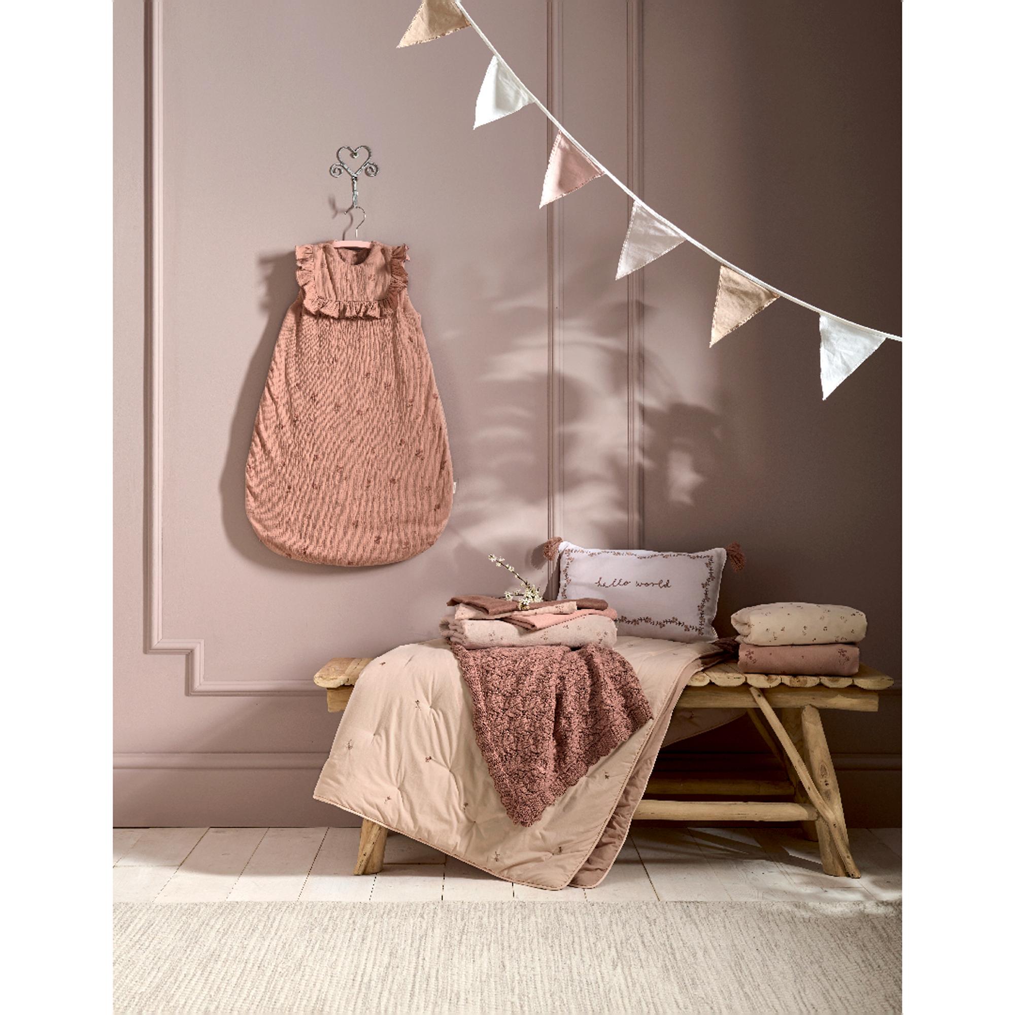Sábana bajera ajustable Mamas & Papas Welcome to the World Wildflower Rosa Rosa-3