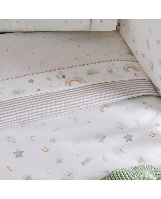 Colección Cotton Juice Baby Home Mi primer A, B, C gris Gris-2