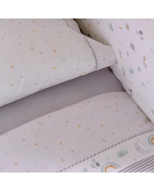 Colección Cotton Juice Baby Home Mi primer A, B, C gris Gris-4