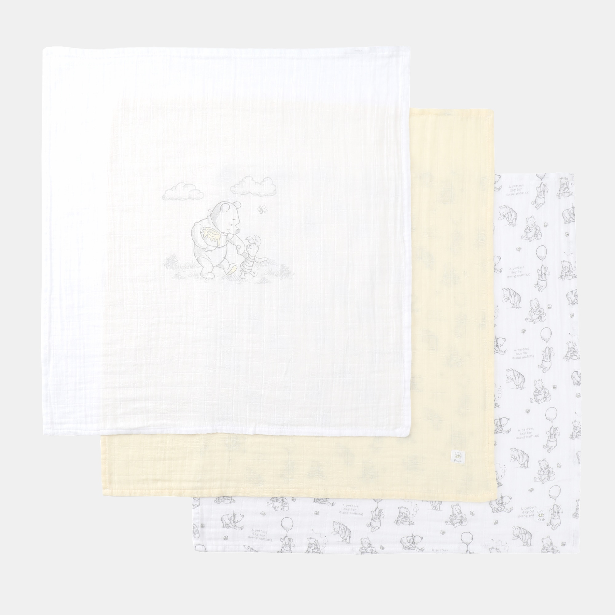 Imagem 0 de Pack de 3 Musselinas Winnie the Pooh Estampadas