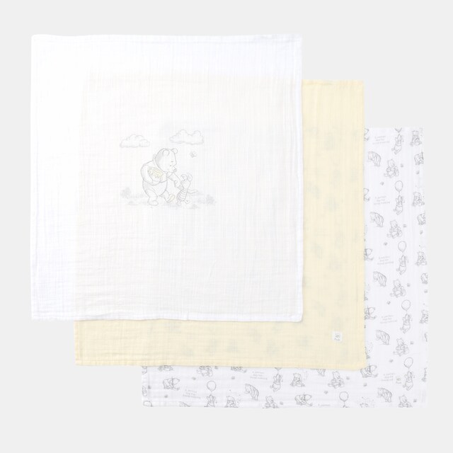 Muselinas Disney Baby Winnie the Pooh pack 3 estampadas