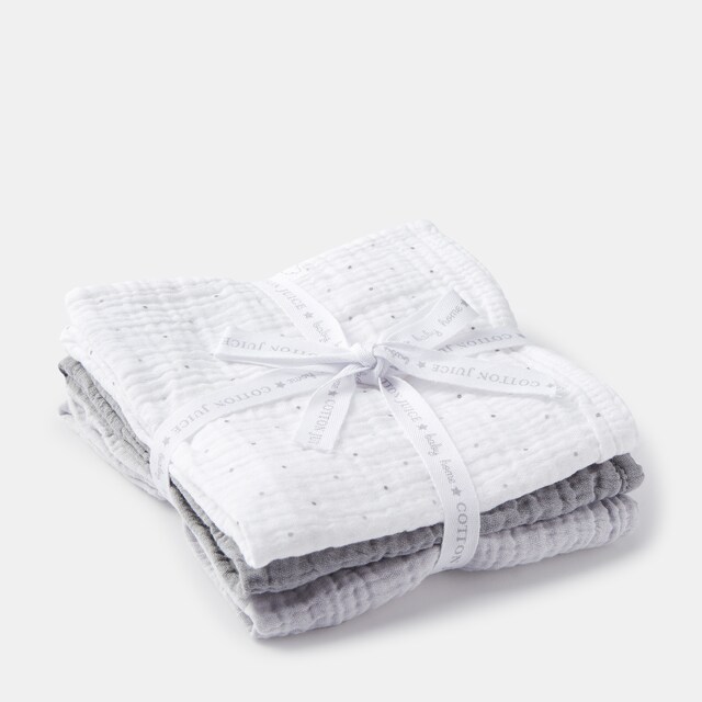 Muselinas Cotton Juice Baby HomeBásico pack 3 puntos