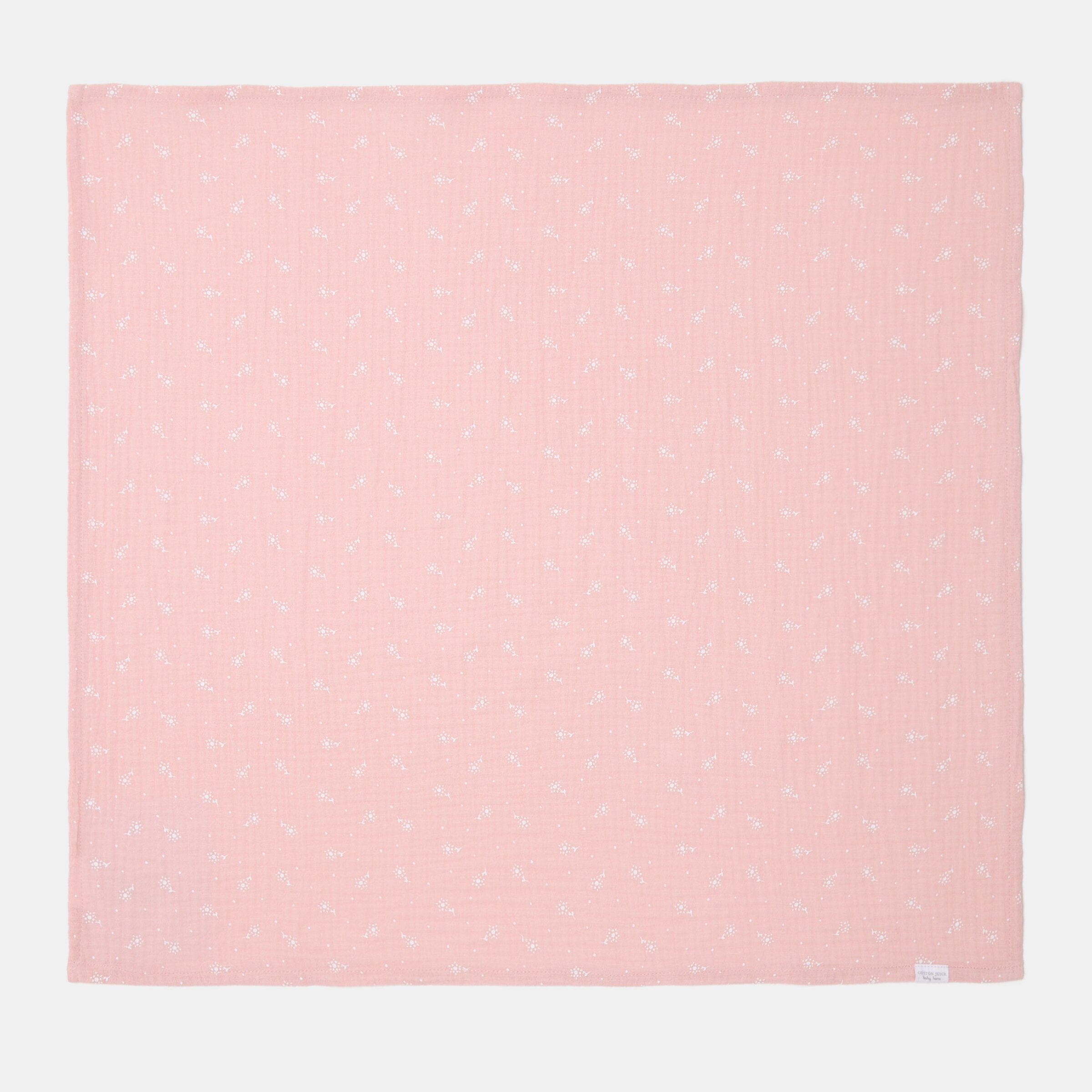 Mantas de musselina Cotton Juice Baby Home, Coleção Sésamo pack 2un estampado cãezinhos Rosa antigo-2