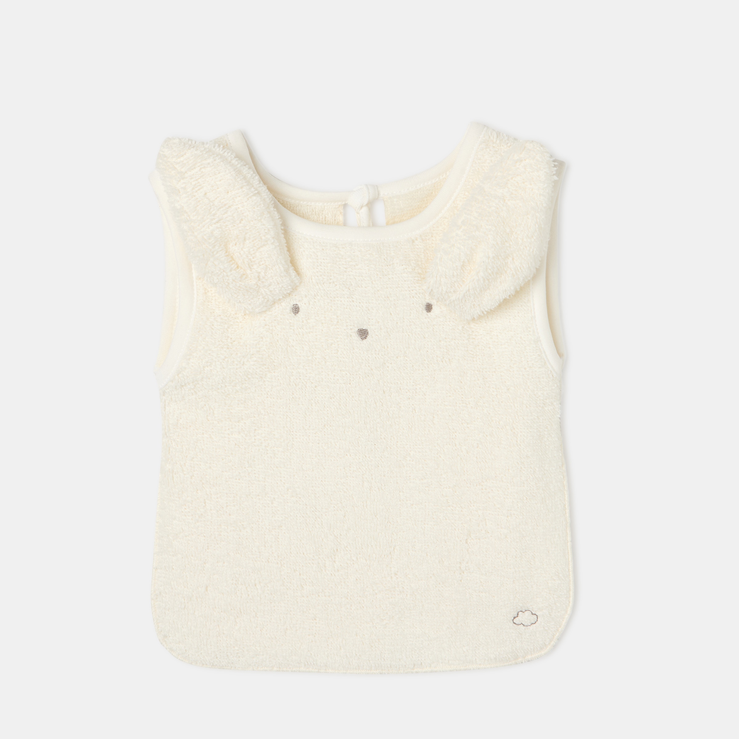 Cotton Juice Baby Home - Babero grande Cotton Juice Baby Home Orgánico orejitas.