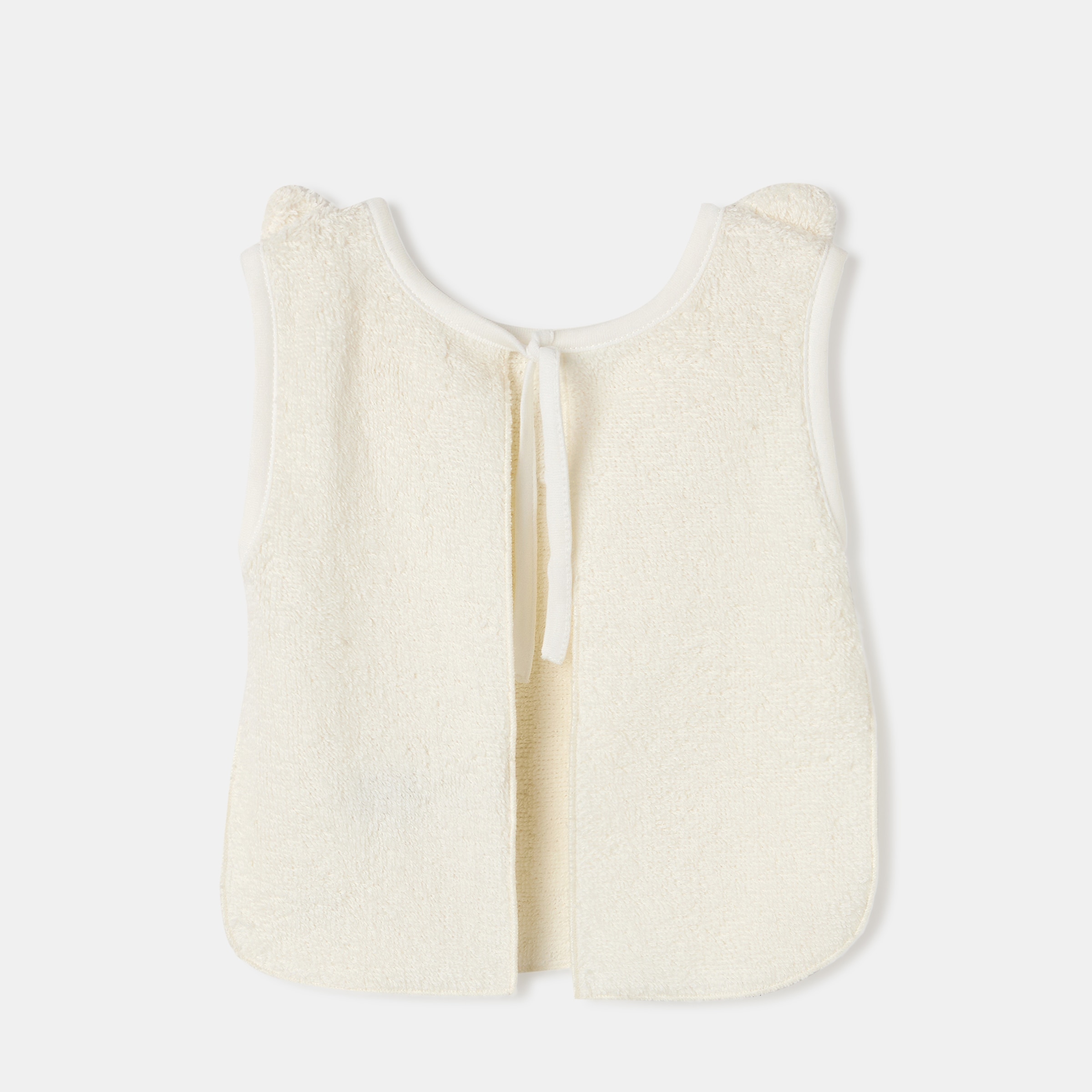 Babero grande Cotton Juice Baby Home Orgánico orejitas Blanco Blanco-2
