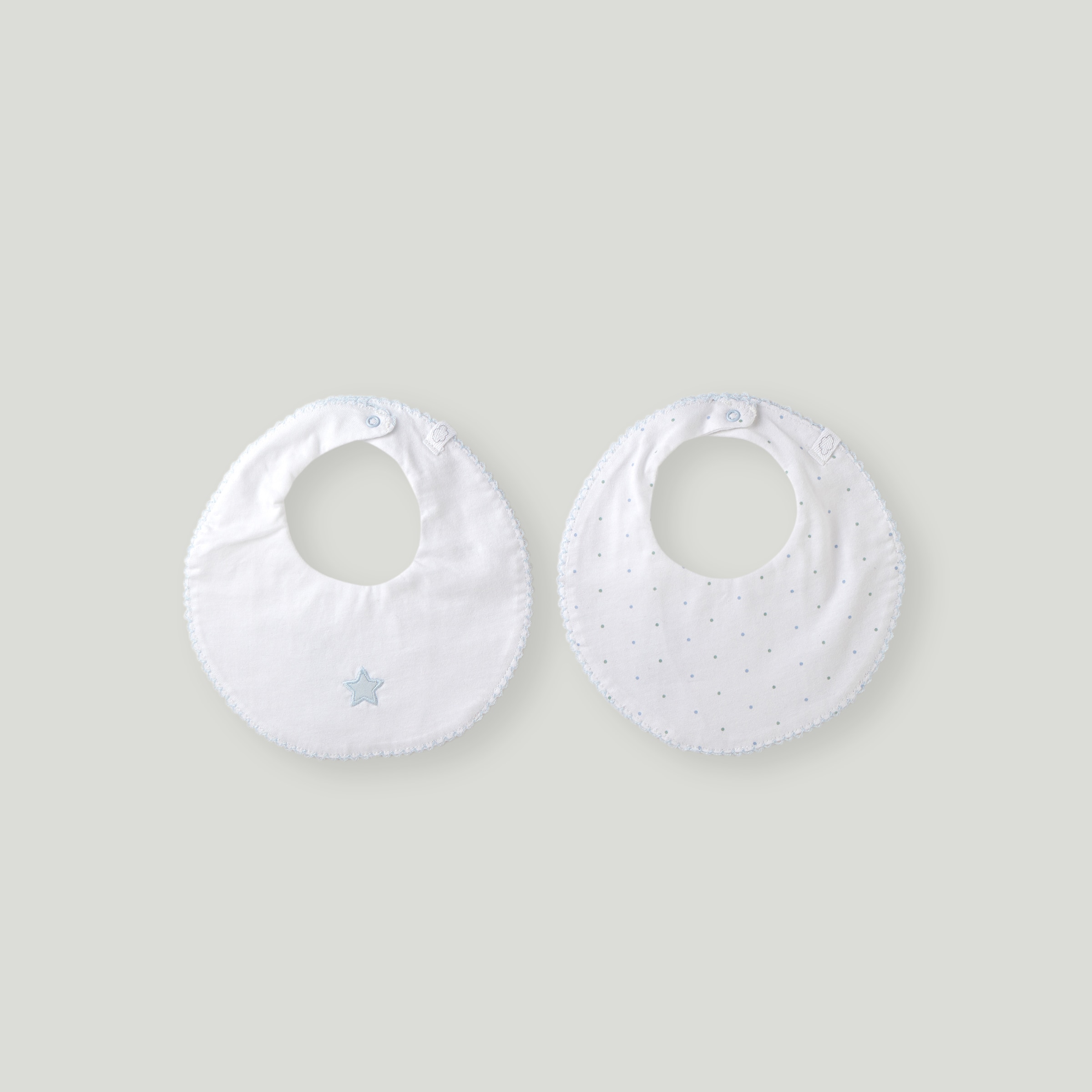 Cotton Juice Baby Home - Baberos Cotton Juice Baby Home pack 2 básico puntos.