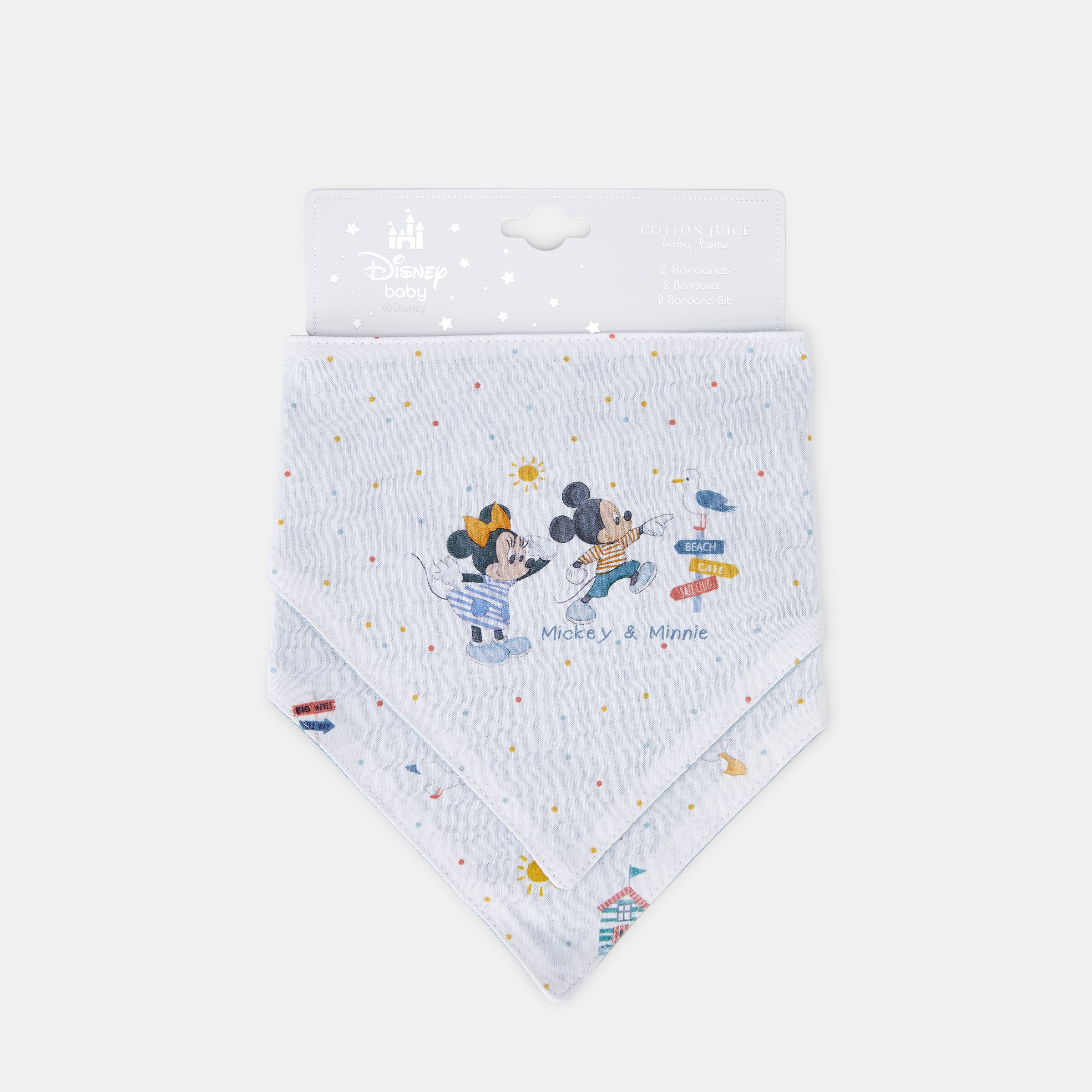 Bandanas Disney Baby Mickey and Minnie - Pack de 2 Multicolor-3