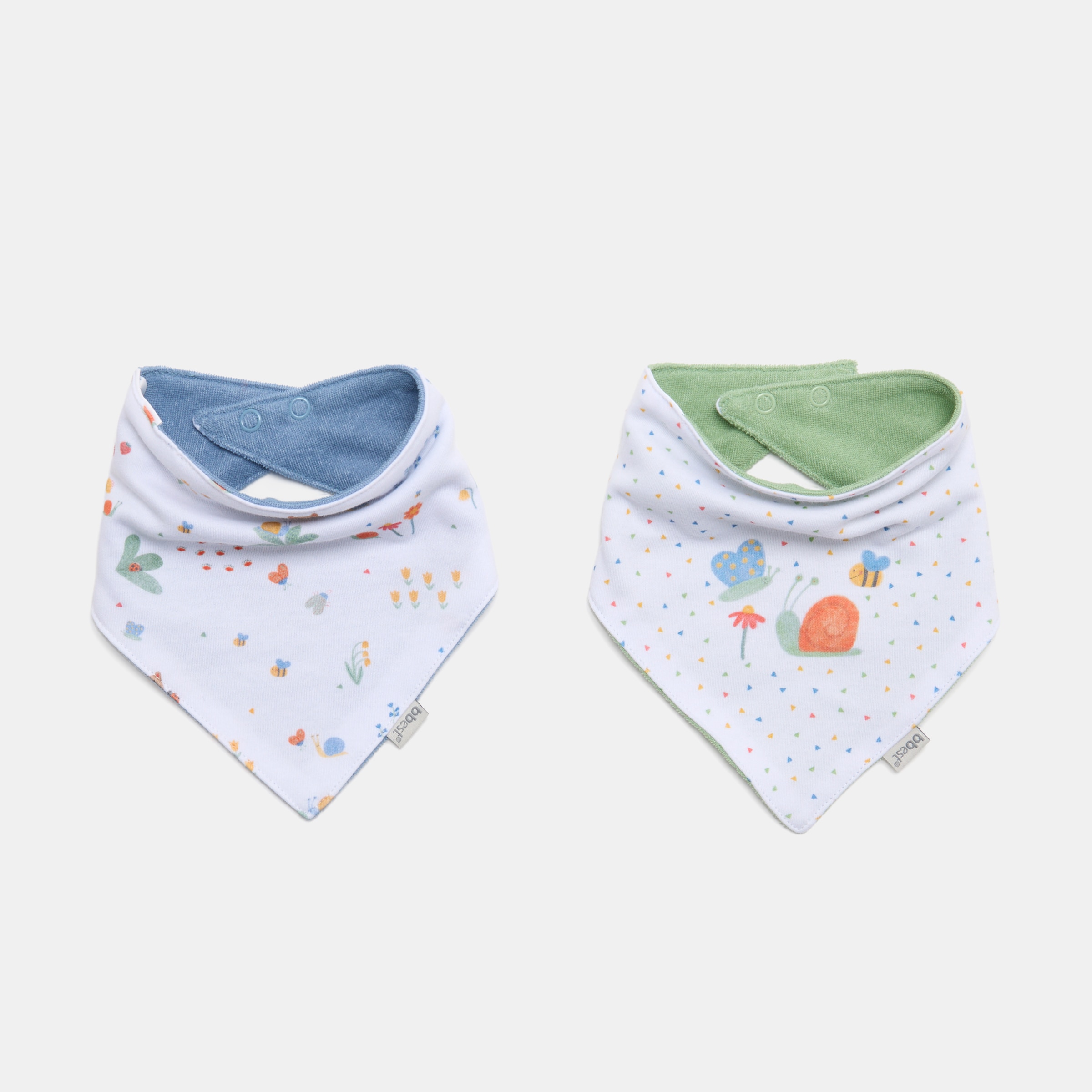 Imagem 0 de Pack de 2 Bandanas Coleção Little Bugs com Estampado de Bichinhos e Flores
